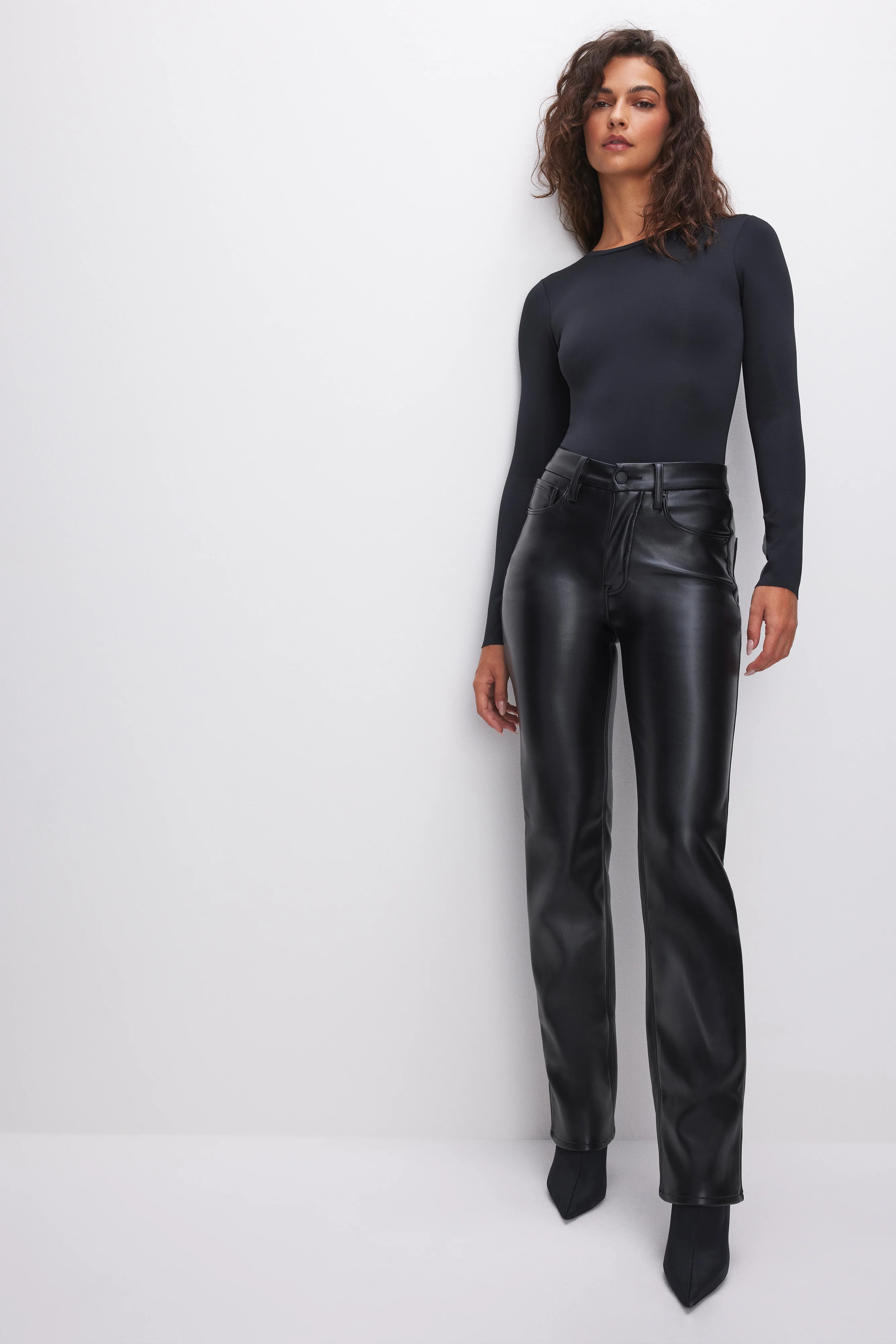 GOOD ICON FAUX LEATHER PANTS | BLACK001 - Image 3
