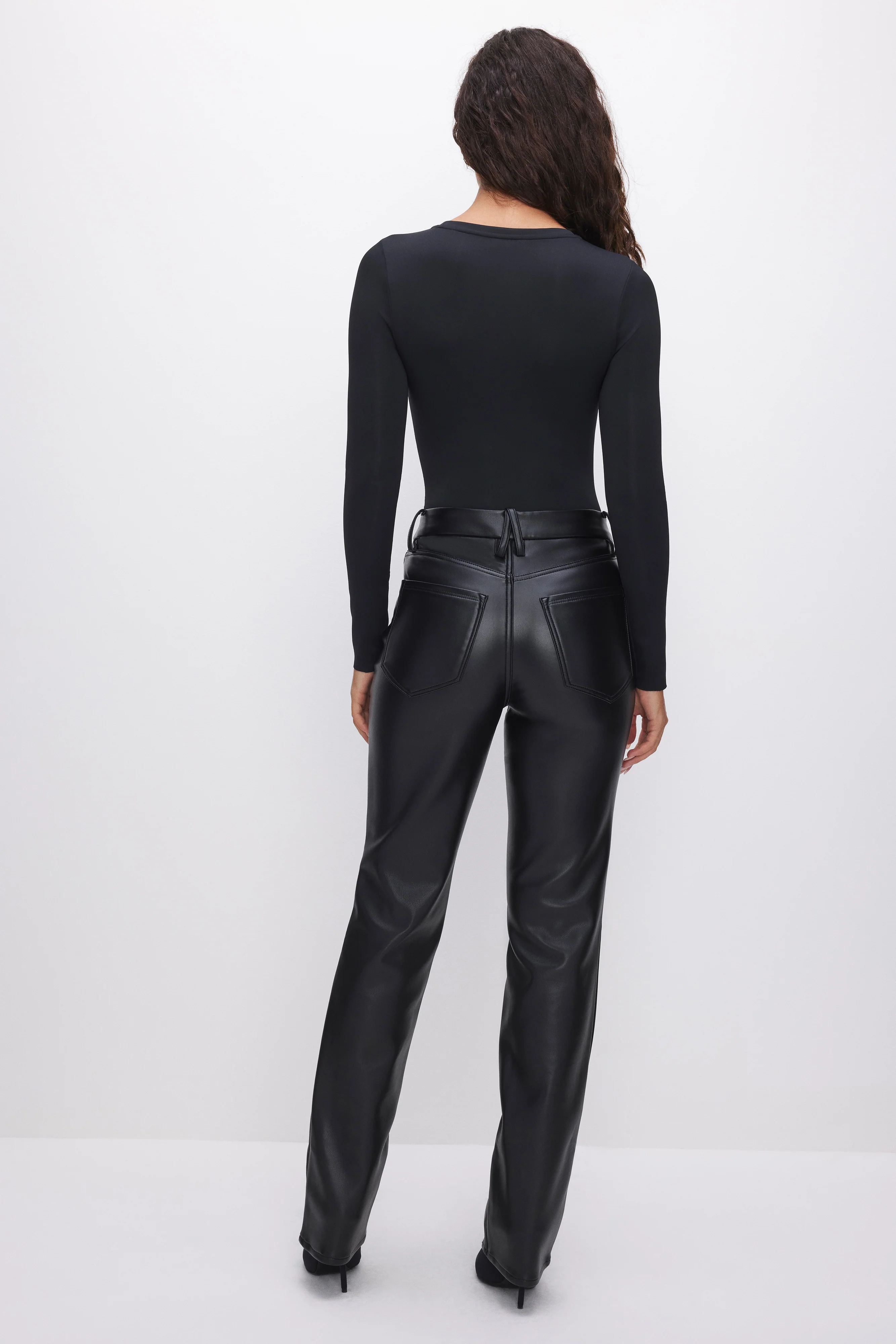 GOOD ICON FAUX LEATHER PANTS | BLACK001 - Image 4