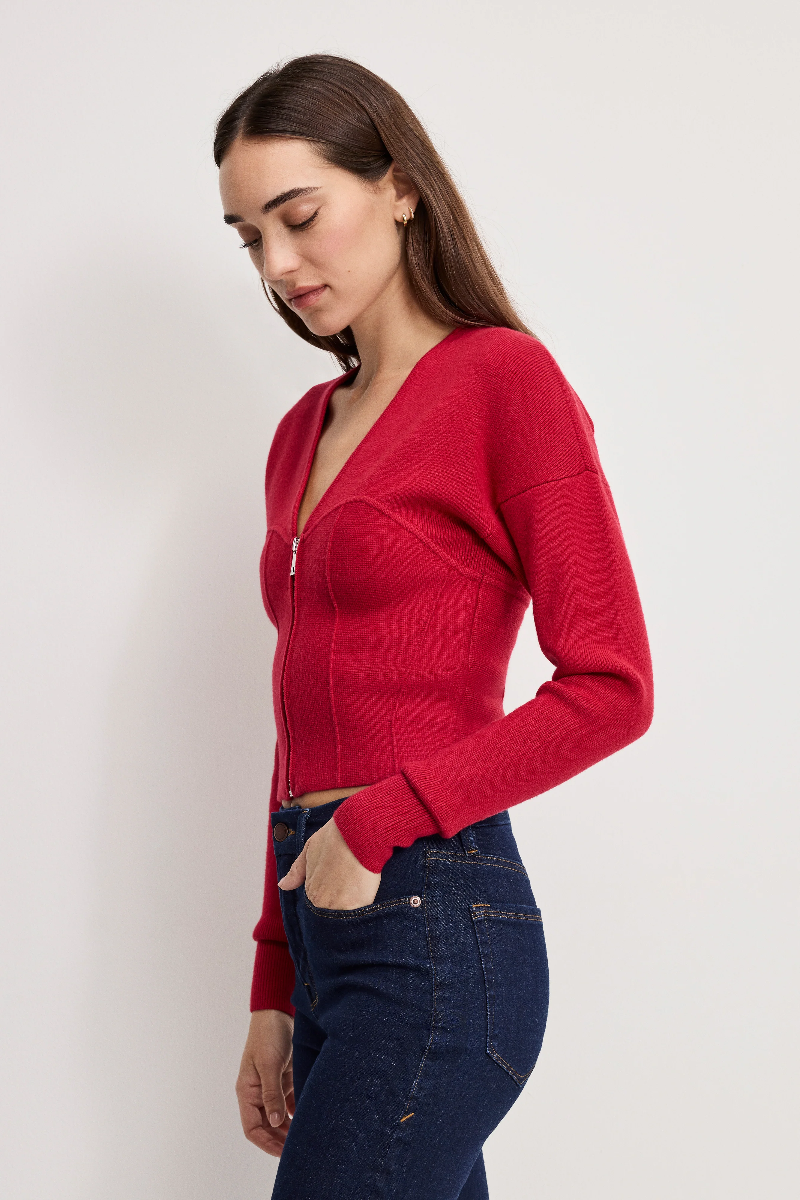 BUSTIER SWEATER | RUBY - Image 2