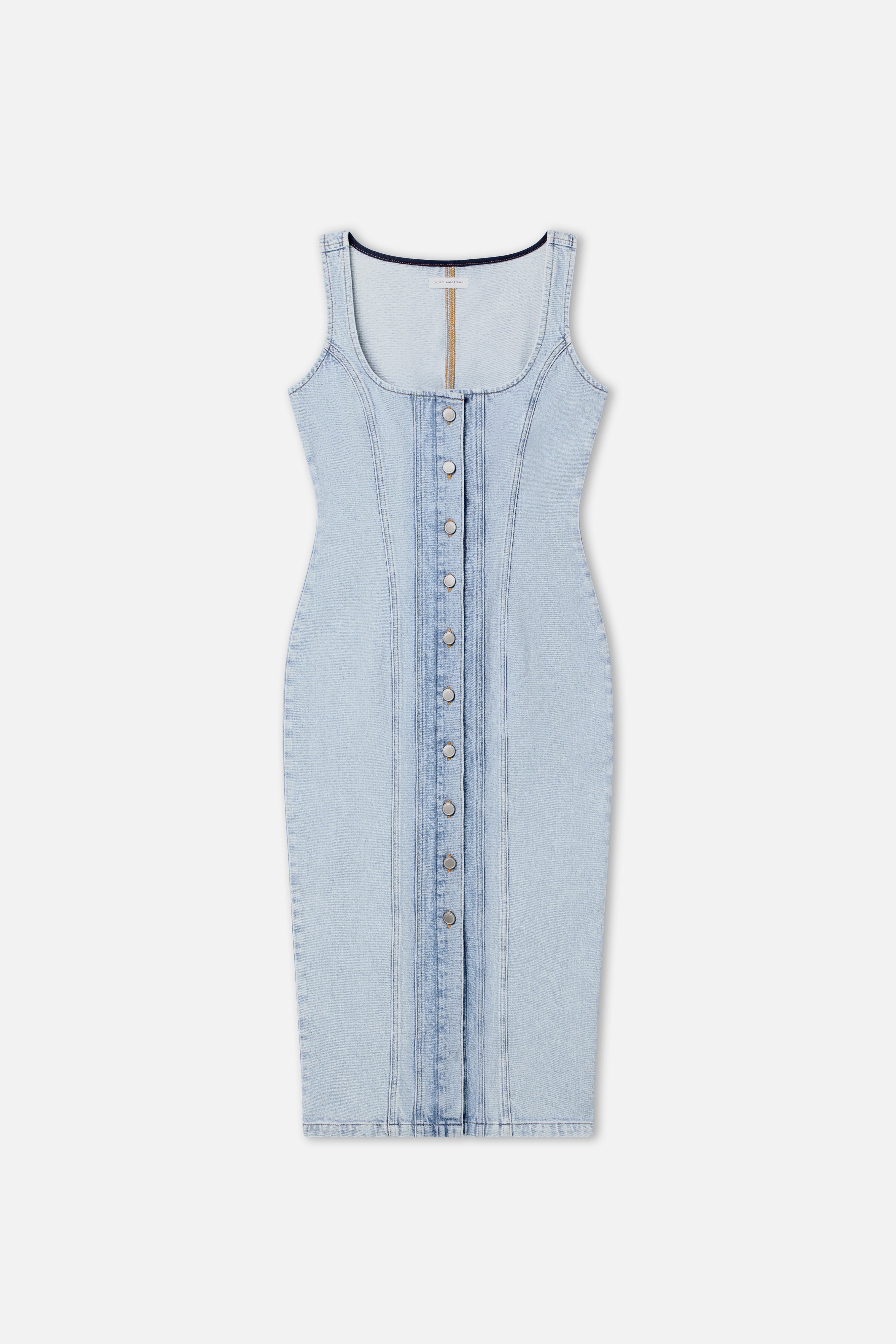 BUTTON FRONT MIDI DRESS | INDIGO911 - Image 4