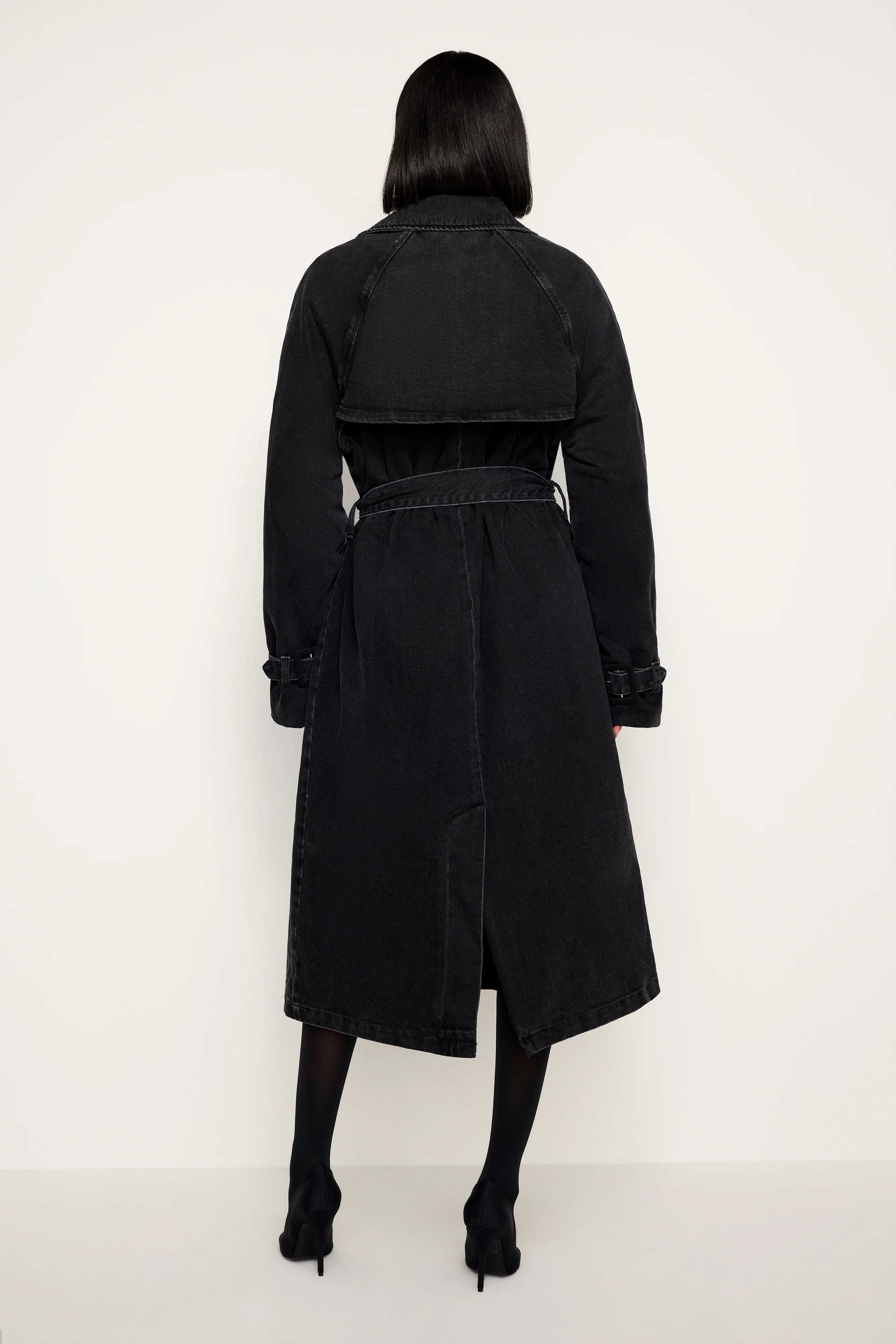 CLASSIC TRENCH COAT | BLACK351 - Image 3