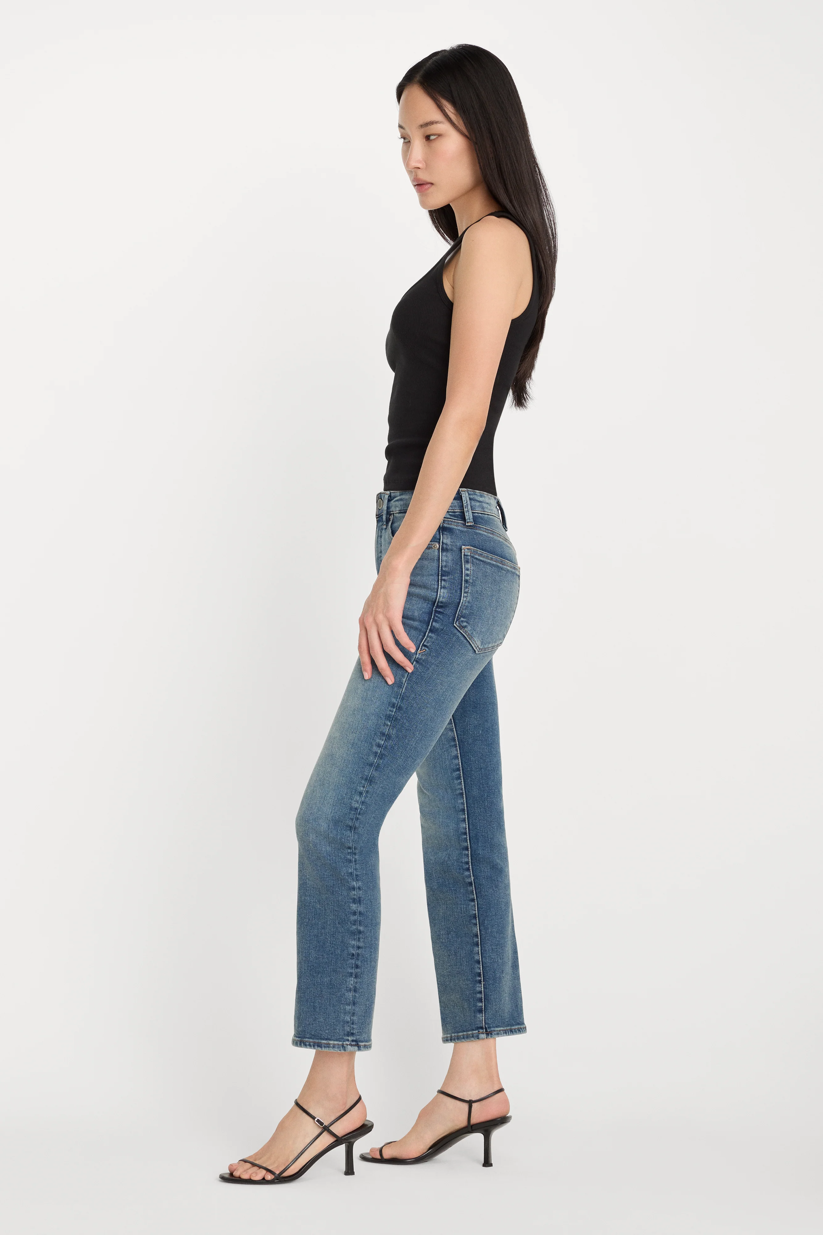 COMPRESSION GOOD LEGS STRAIGHT JEANS | INDIGO254 - Image 3
