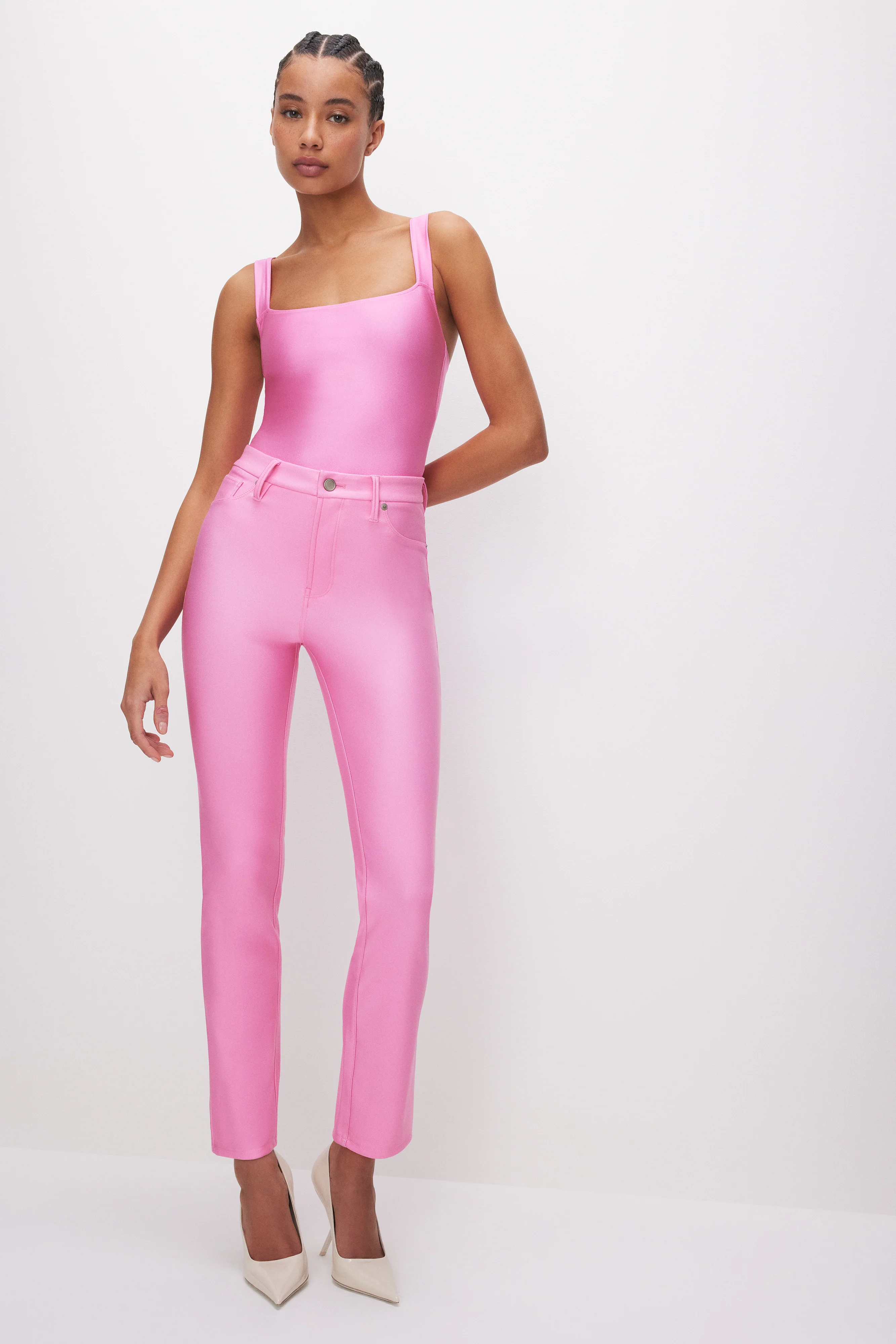 COMPRESSION SHINE BODYSUIT | SORORITY PINK003 - Image 5