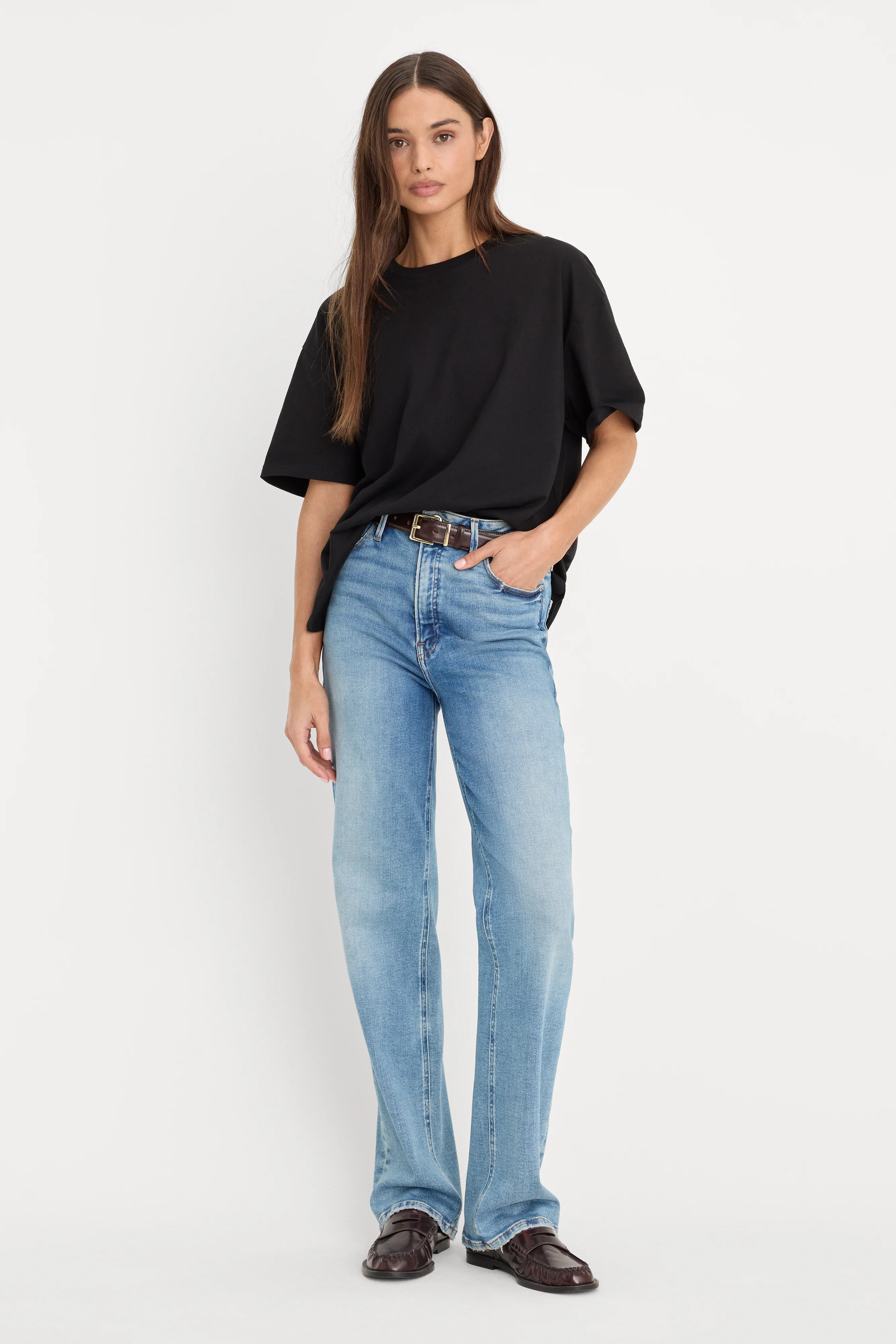 COTTON OVERSIZED TEE | BLACK001 - Image 5
