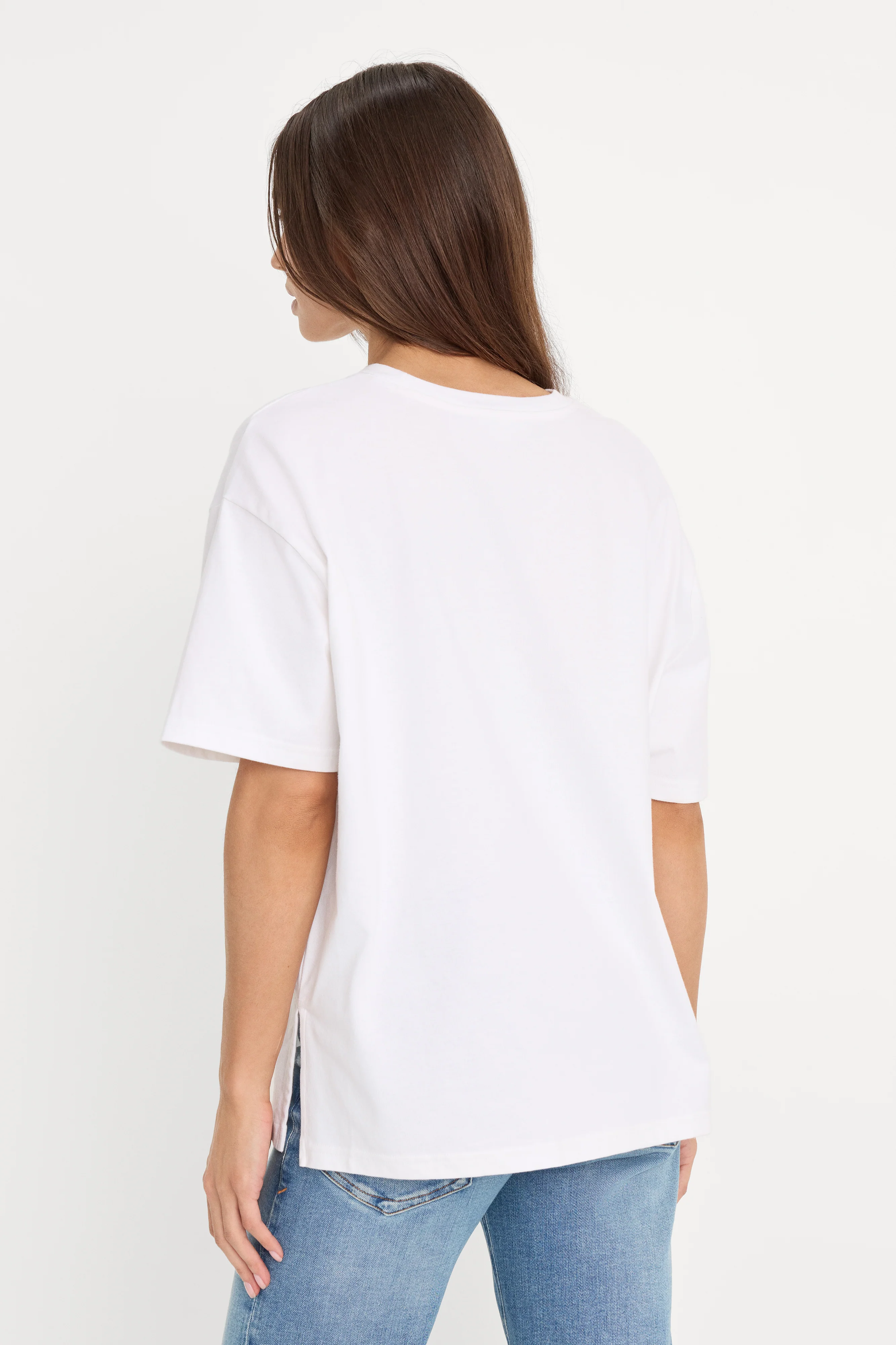 COTTON OVERSIZED TEE | WHITE001 - Image 4