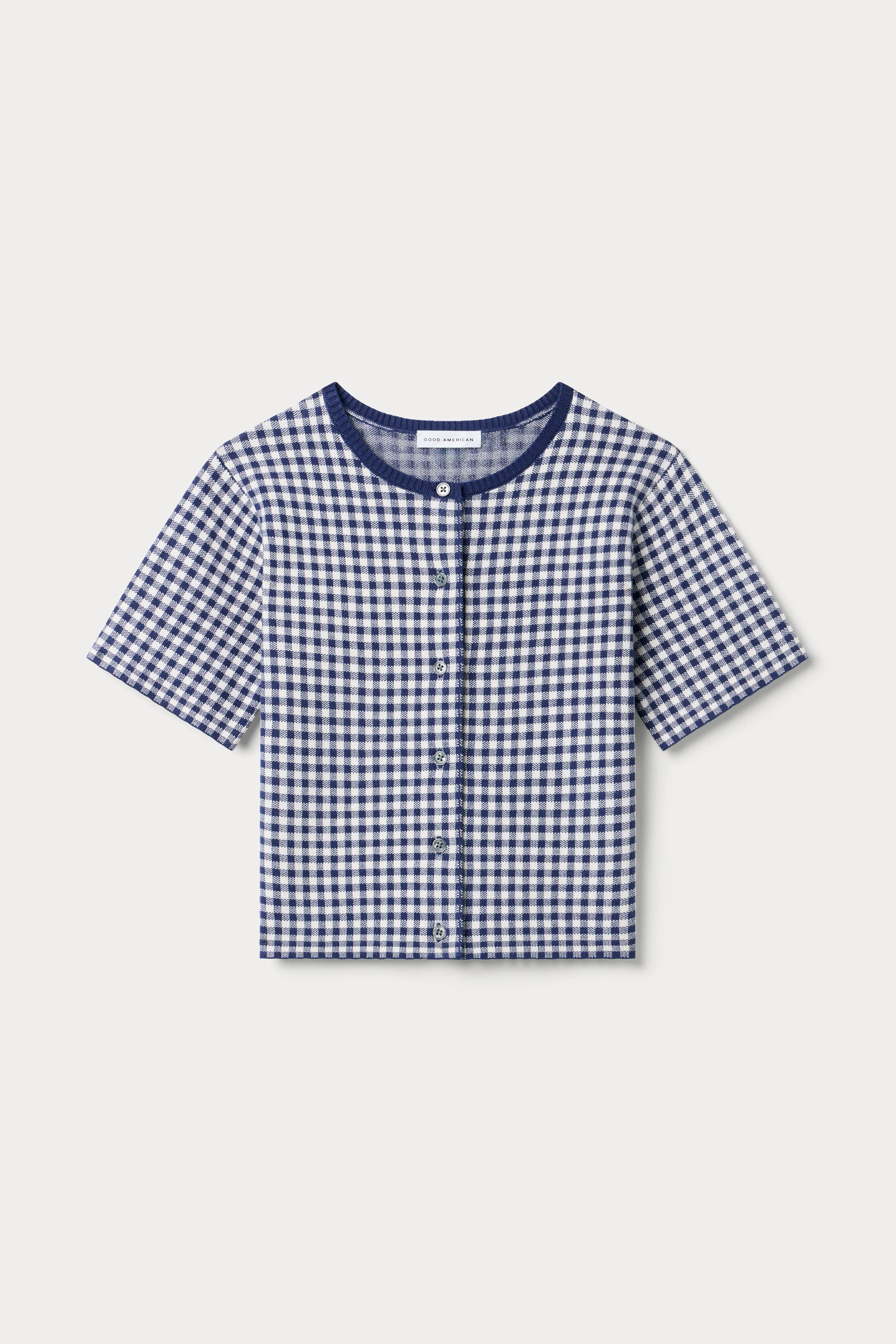 THE KEEPSAKE CARDIGAN | NAVY GINGHAM - Image 6
