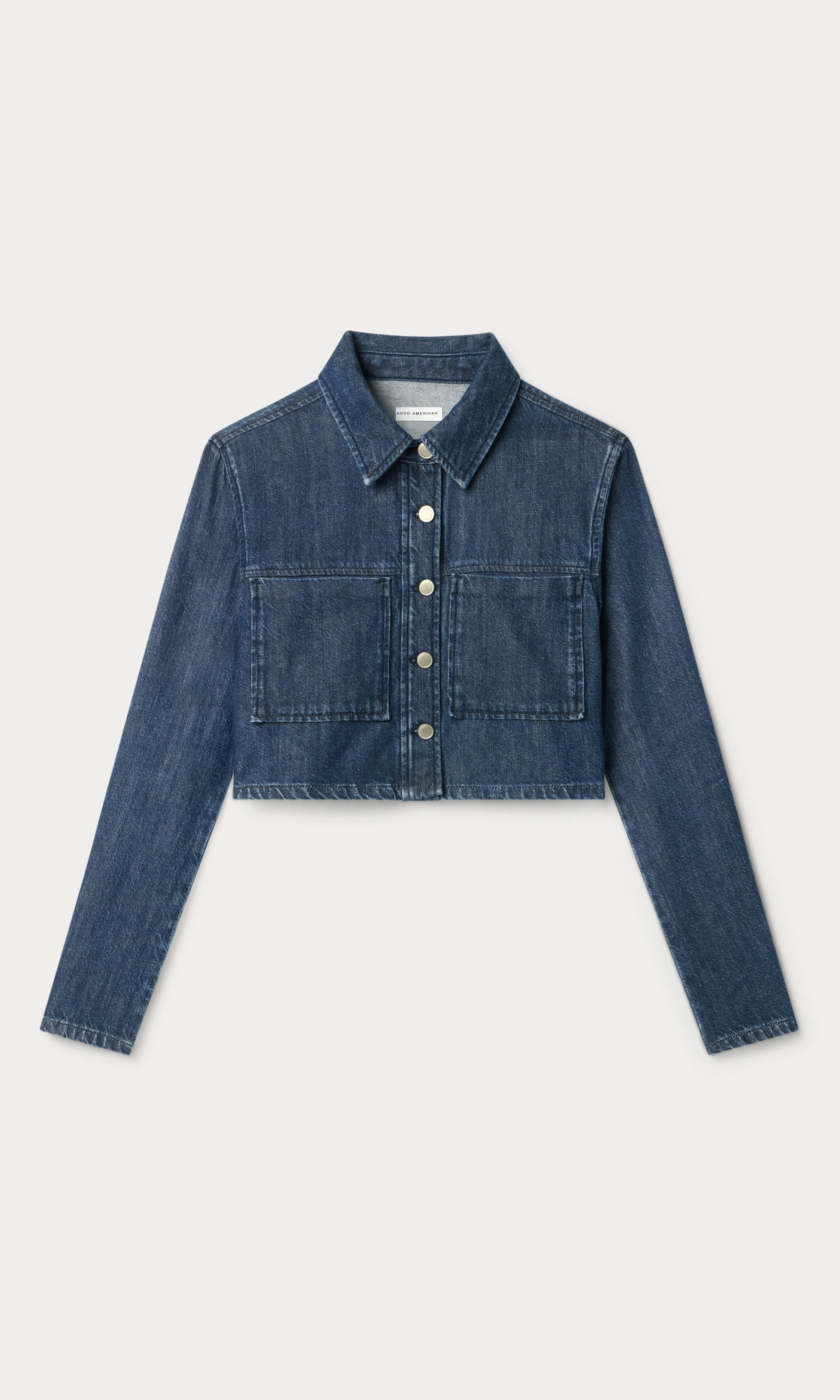 DENIM CROPPED JACKET | INDIGO1187 - Image 7