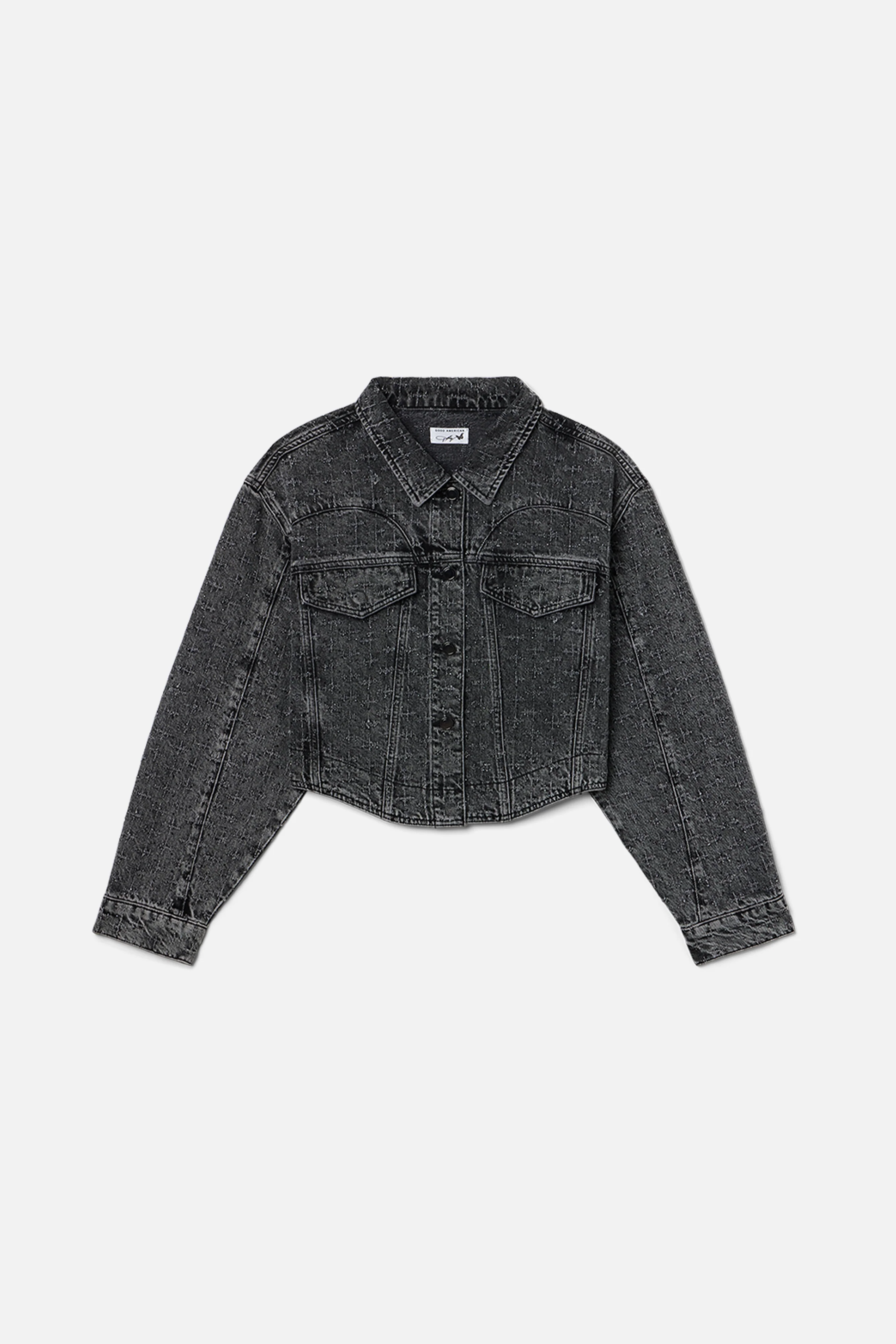 DOLLY CRYSTAL DENIM JACKET | BLACK415 - Image 5