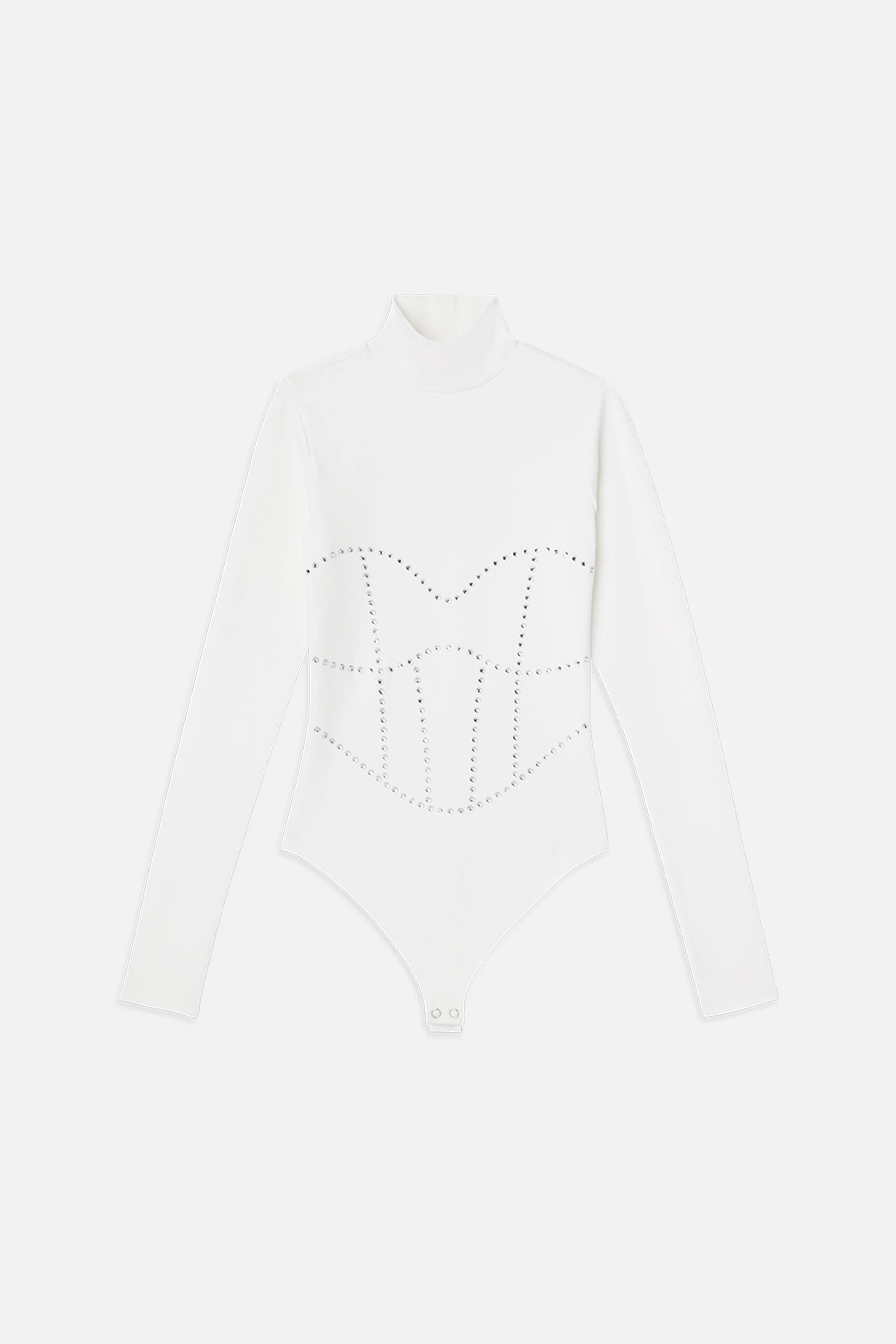 DOLLY CRYSTAL CORSET BODYSUIT | WHITE001 - Image 6
