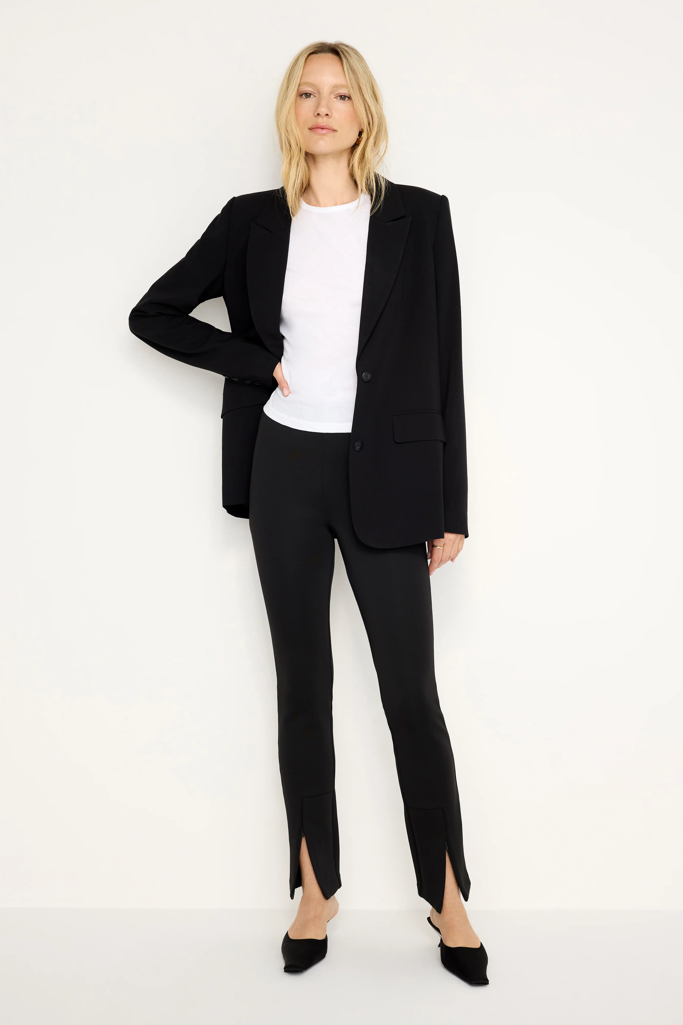 ESSENTIAL SUITING OVERSIZED BLAZER | BLACK001 - Image 3