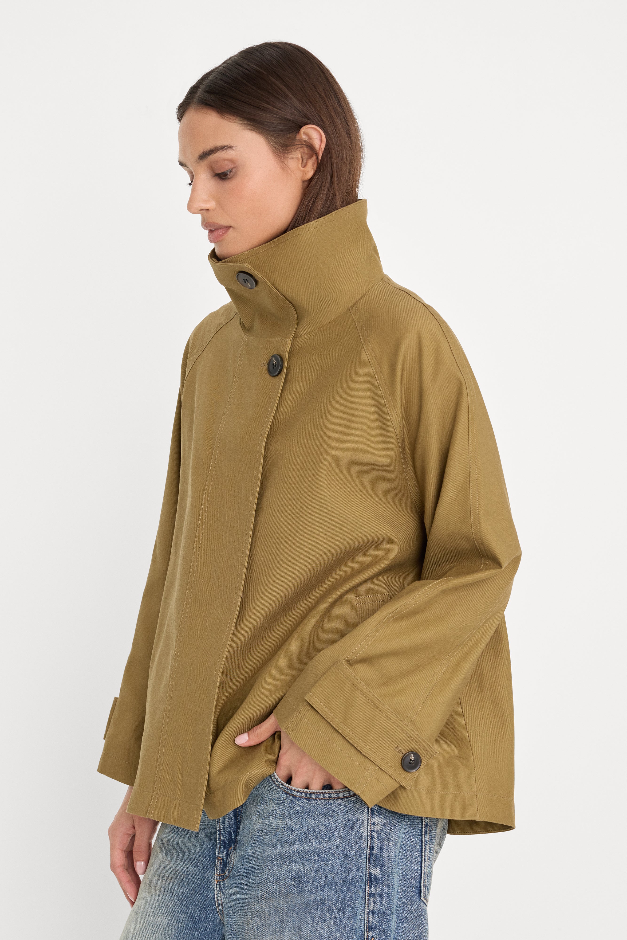 THE FUNNEL NECK TRENCH | FATIGUE - Image 2