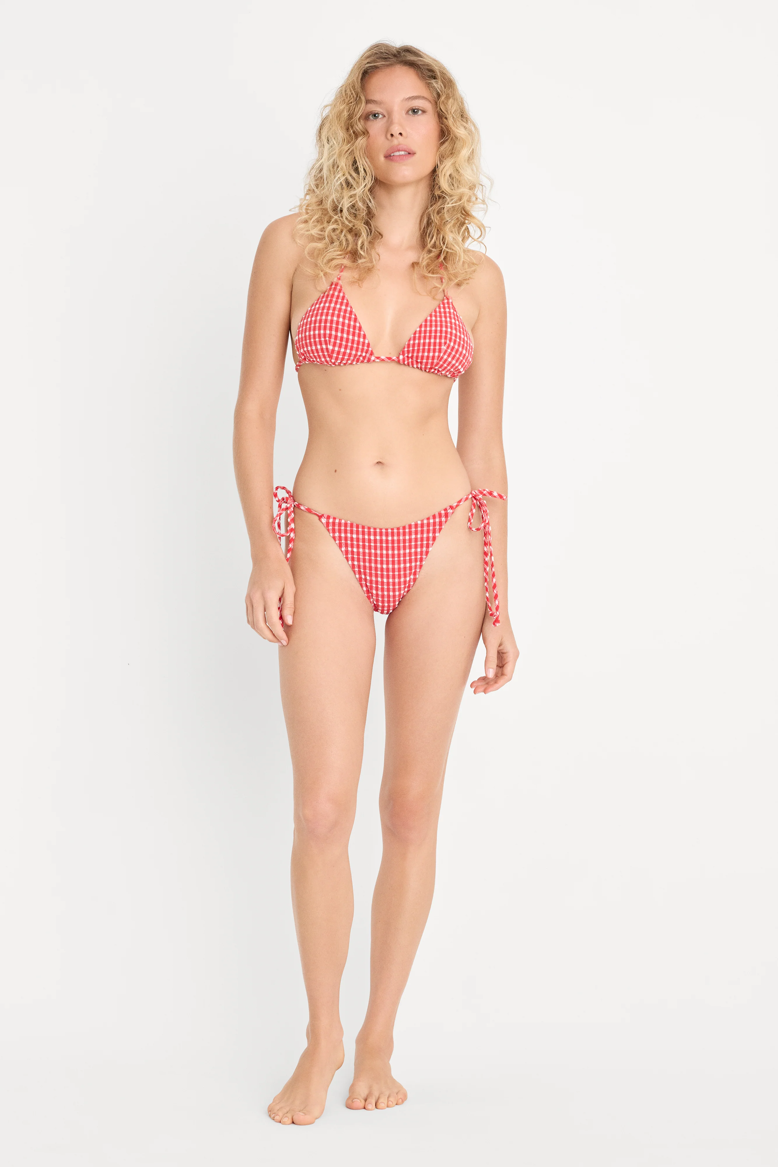 THE STRING BIKINI TOP | POP GINGHAM LARGE - Image 4