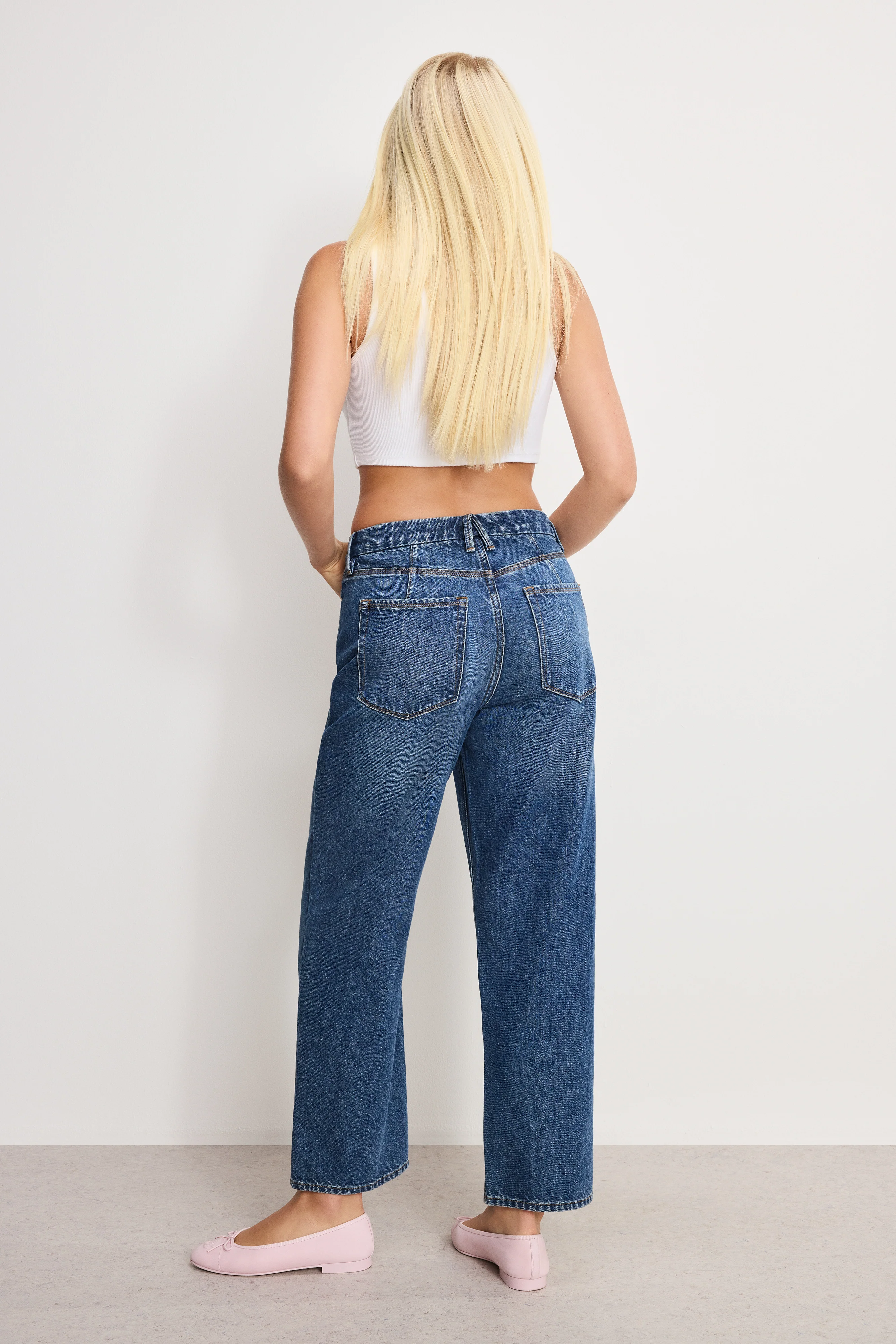 GOOD 90S CROPPED RELAXED JEANS | INDIGO963 - Image 2