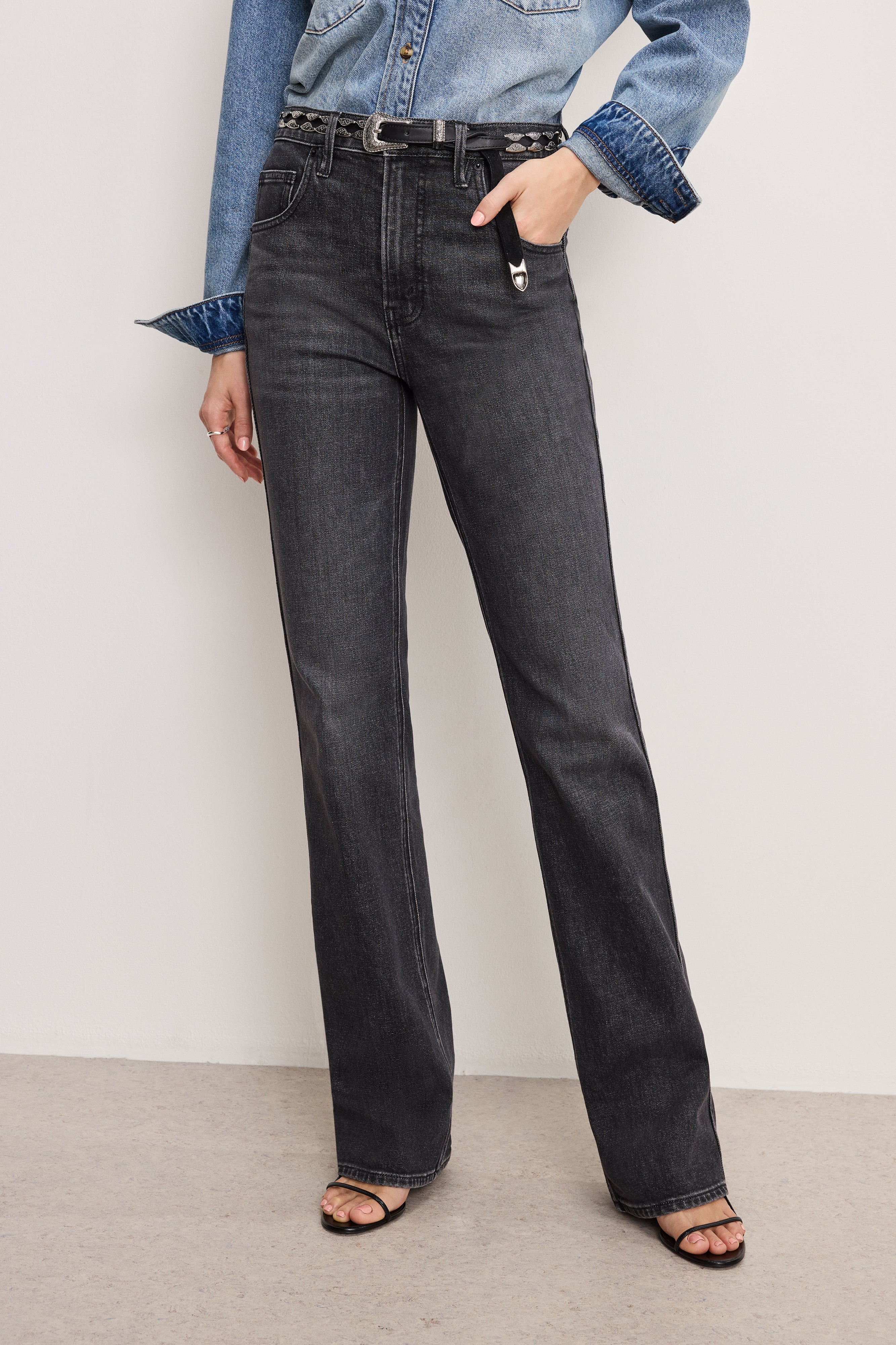 GOOD COWBOY BOOTCUT JEANS | BLACK354 - Image 3