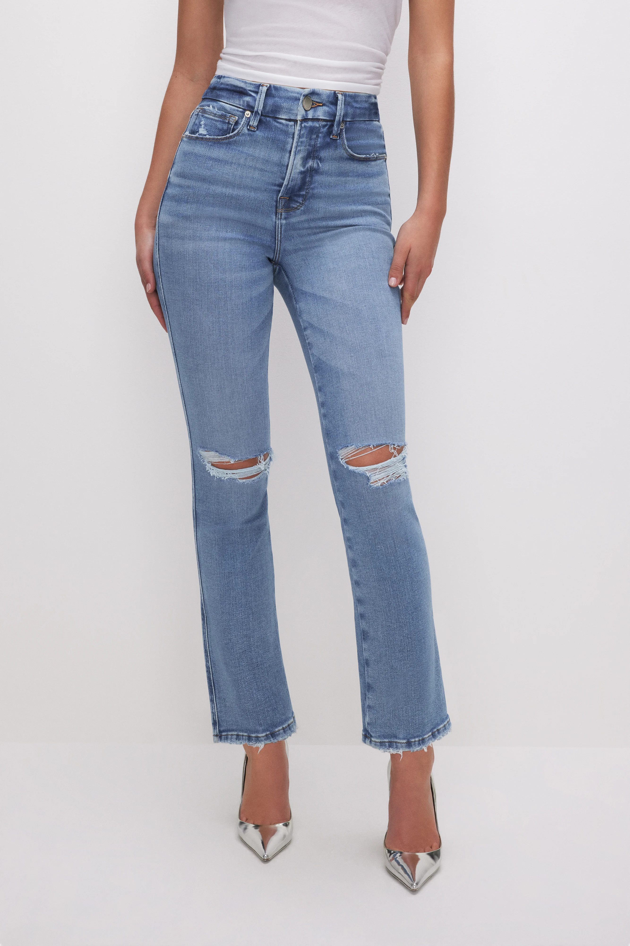 GOOD CURVE STRAIGHT JEANS | INDIGO628 - Image 3