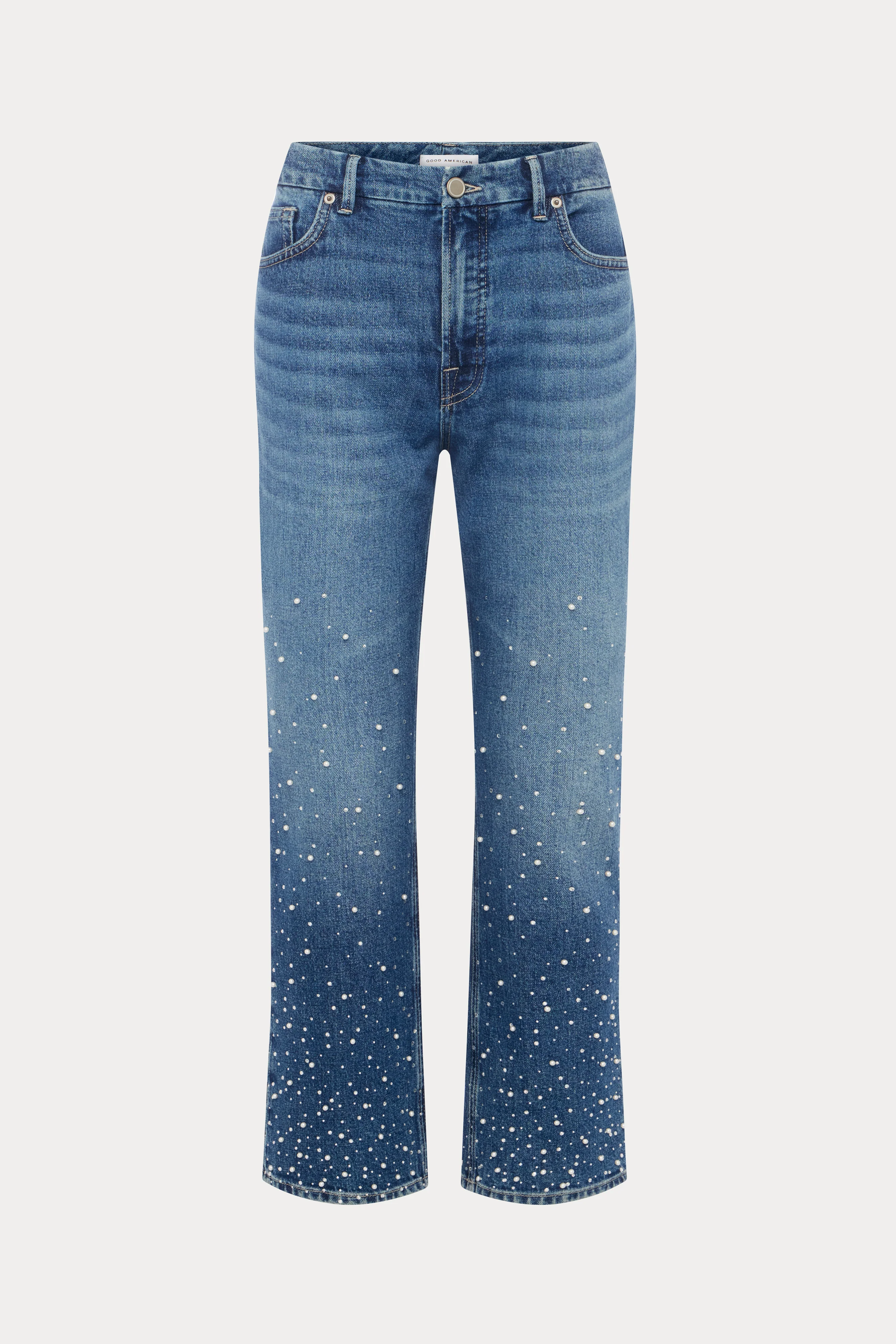 GOOD ICON STRAIGHT ANKLE PEARL JEANS | INDIGO1186 - Image 8