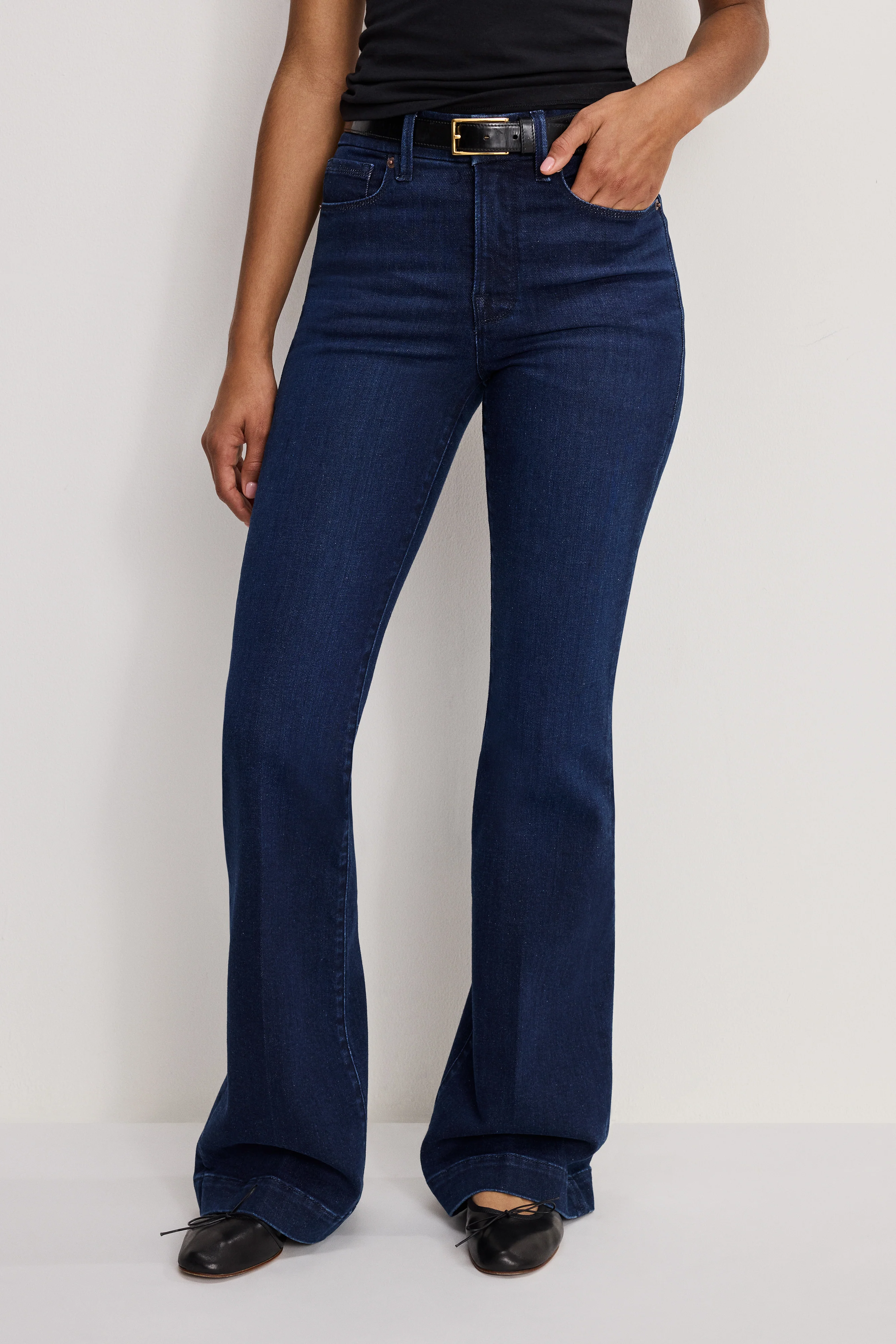 GOOD LEGS FLARE COMPRESSION JEANS | INDIGO1150 - Image 3