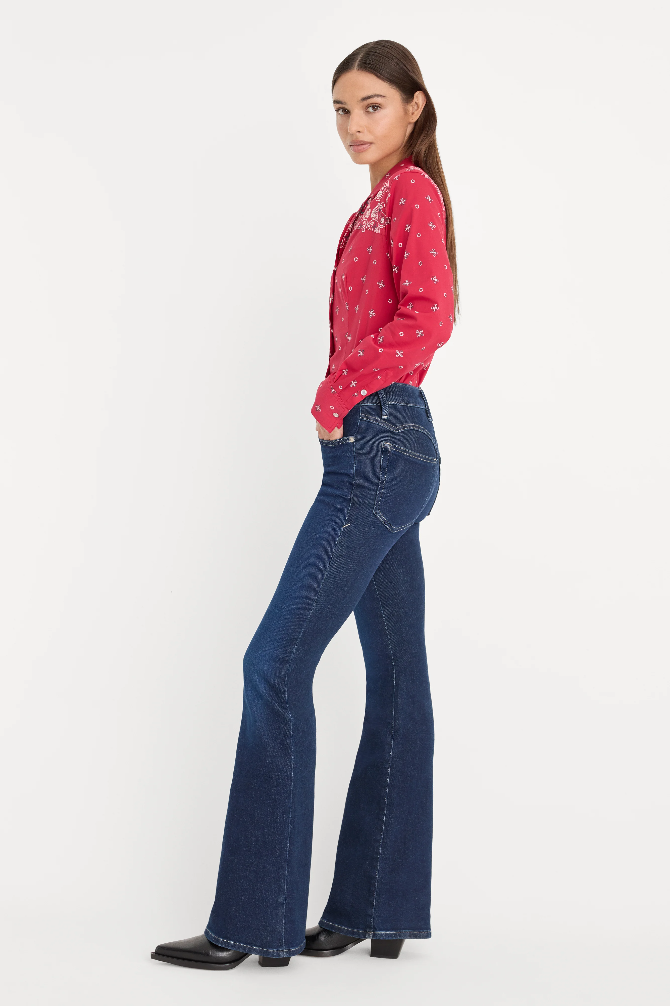 DOLLY JOLEANS GOOD LEGS FLARE JEANS | INDIGO1193 - Image 3
