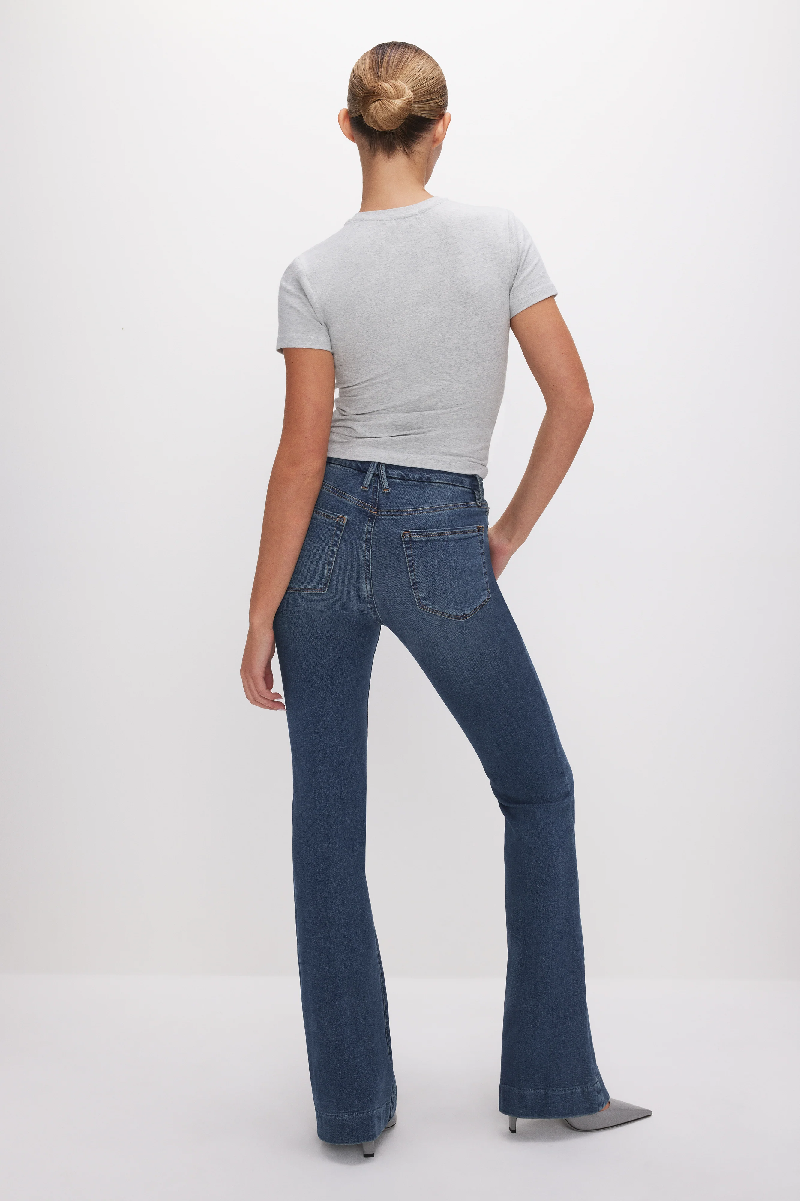 GOOD LEGS FLARE JEANS | BLUE004 - Image 4