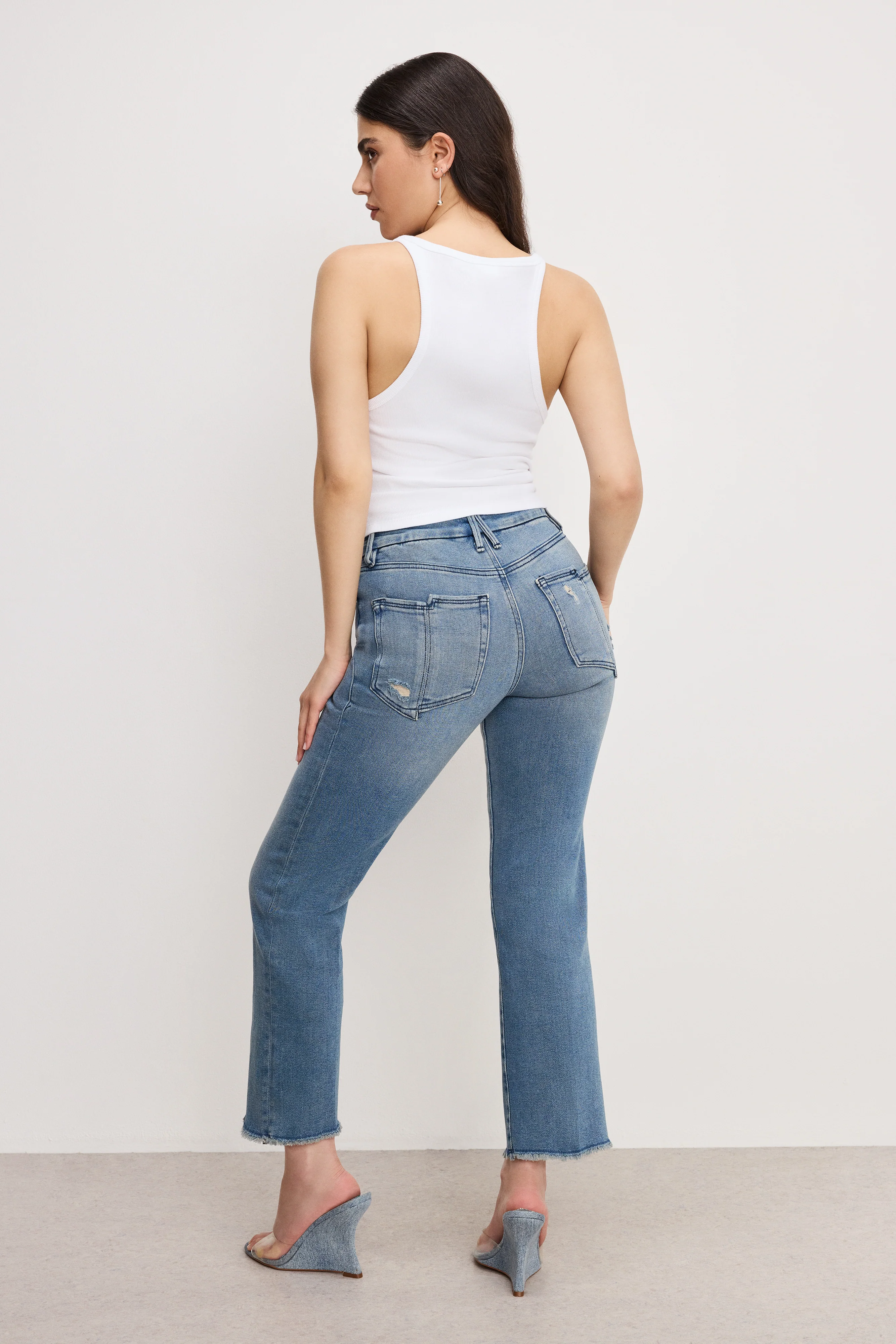GOOD PETITE STRAIGHT JEANS | BLUE449 - Image 2