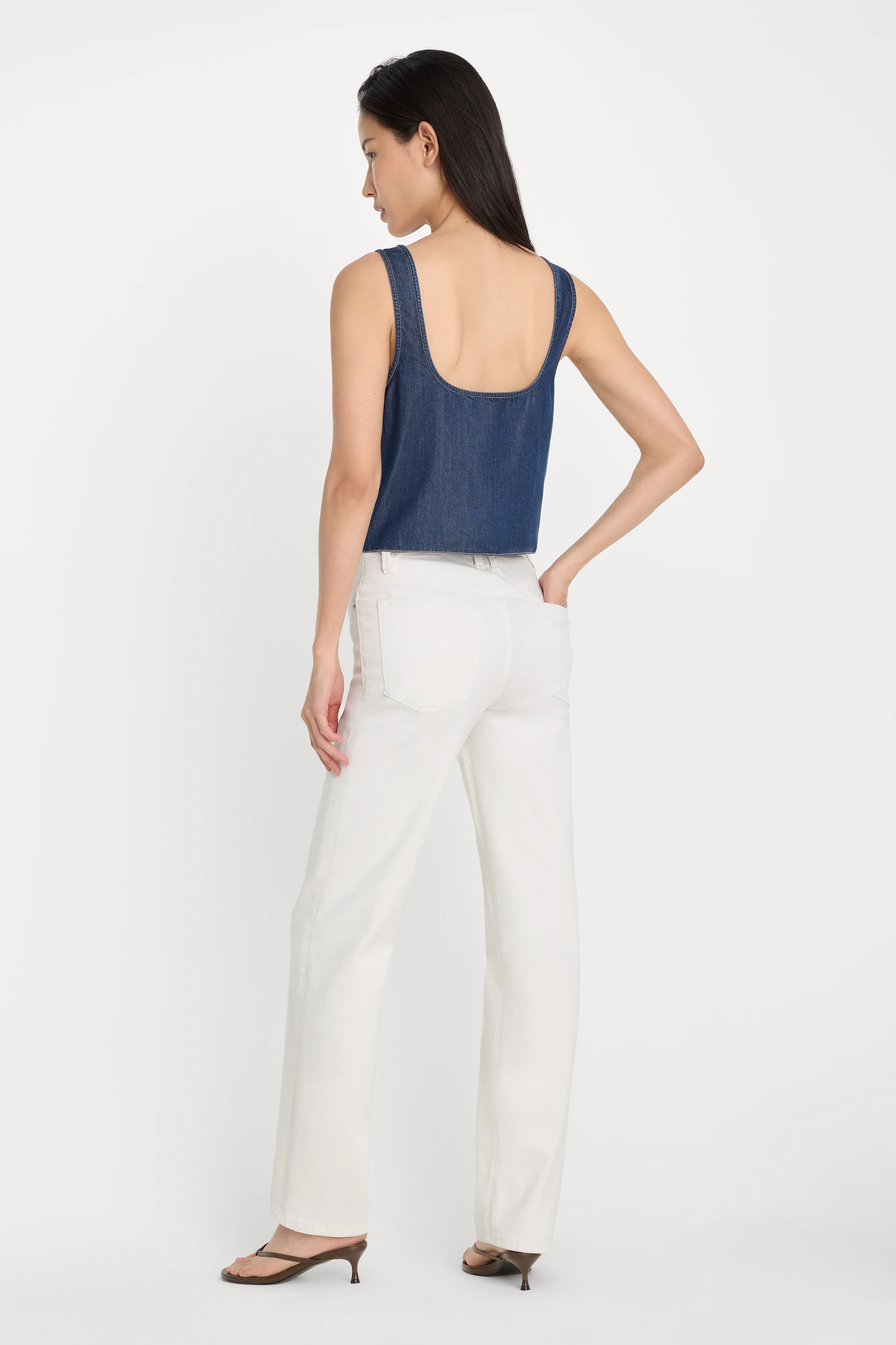 GOOD TRUE STRAIGHT JEANS | WHITE001 - Image 5