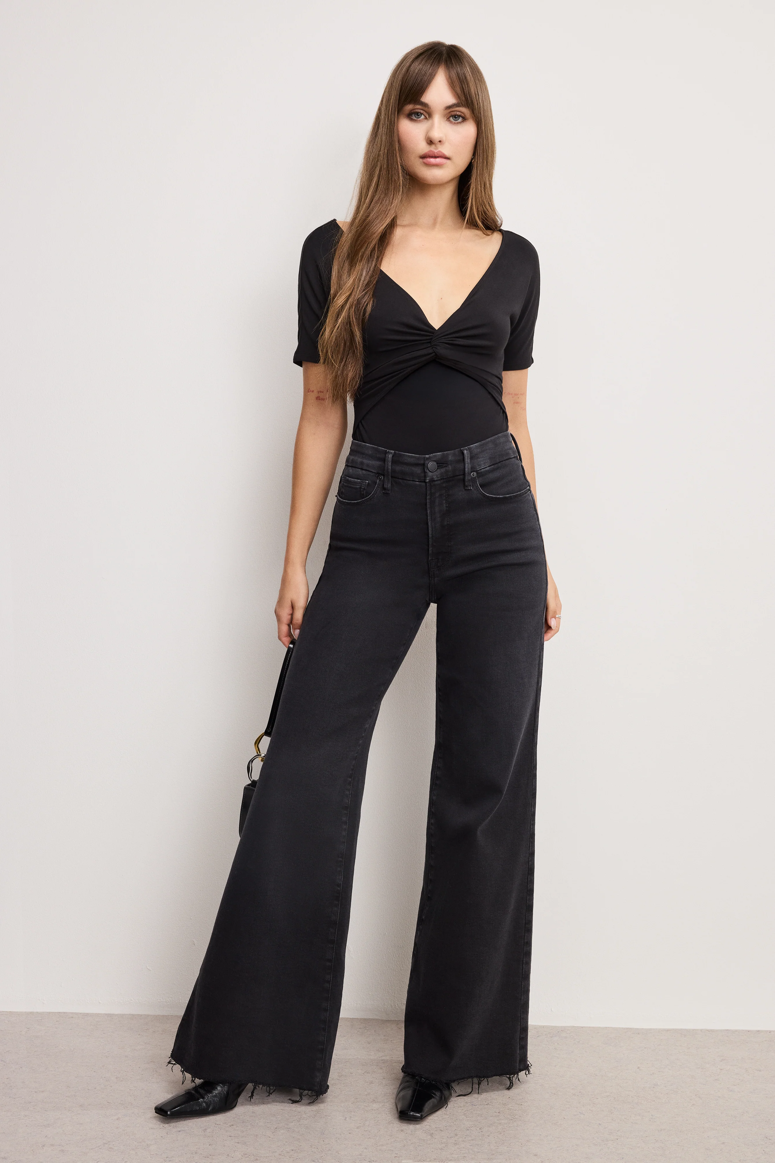JERSEY TWIST FRONT BODYSUIT | BLACK001 - Image 2