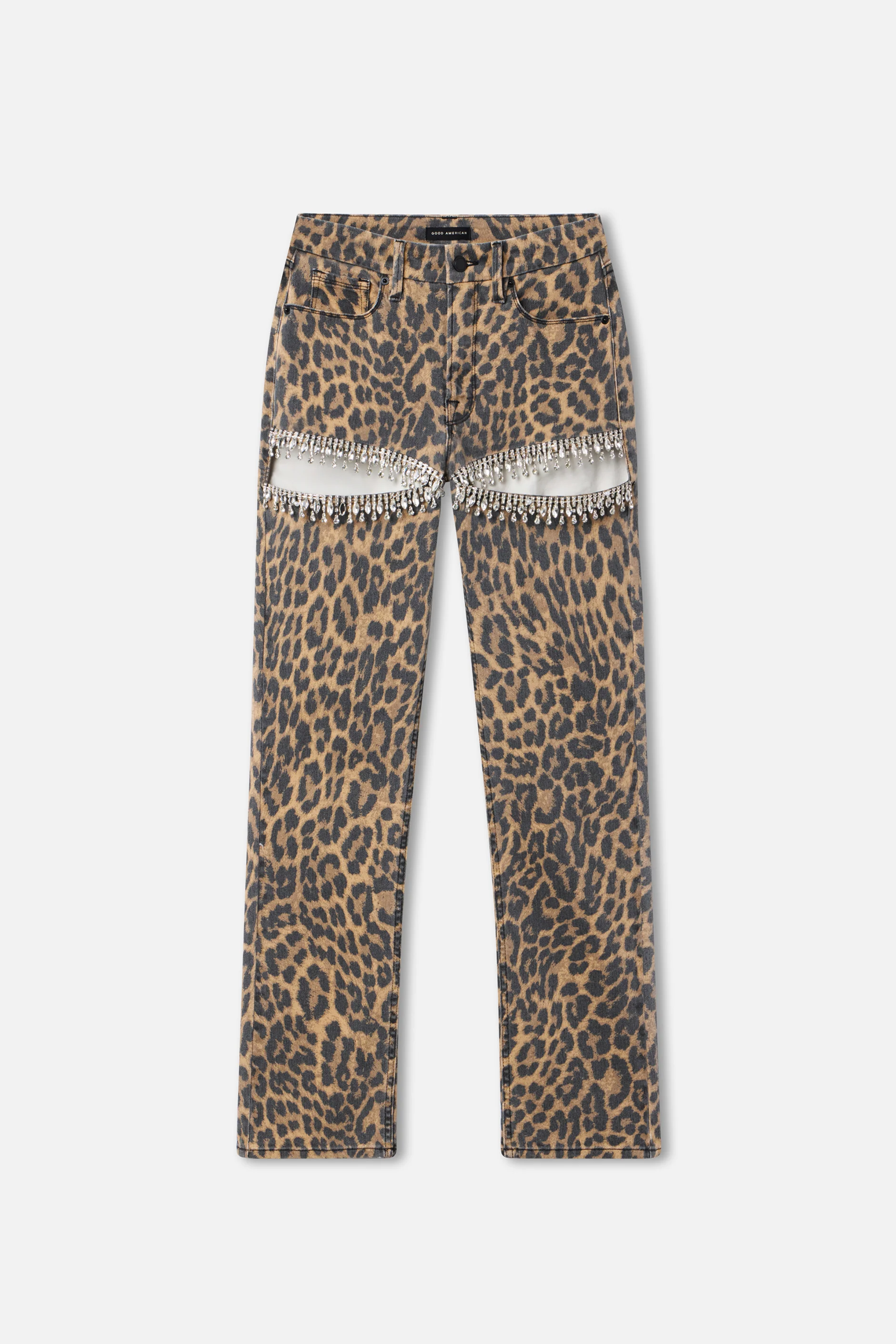 LEOPARD GOOD ICON STRAIGHT DIAMOND JEANS | LUCKY LEOPARD001 - Image 6