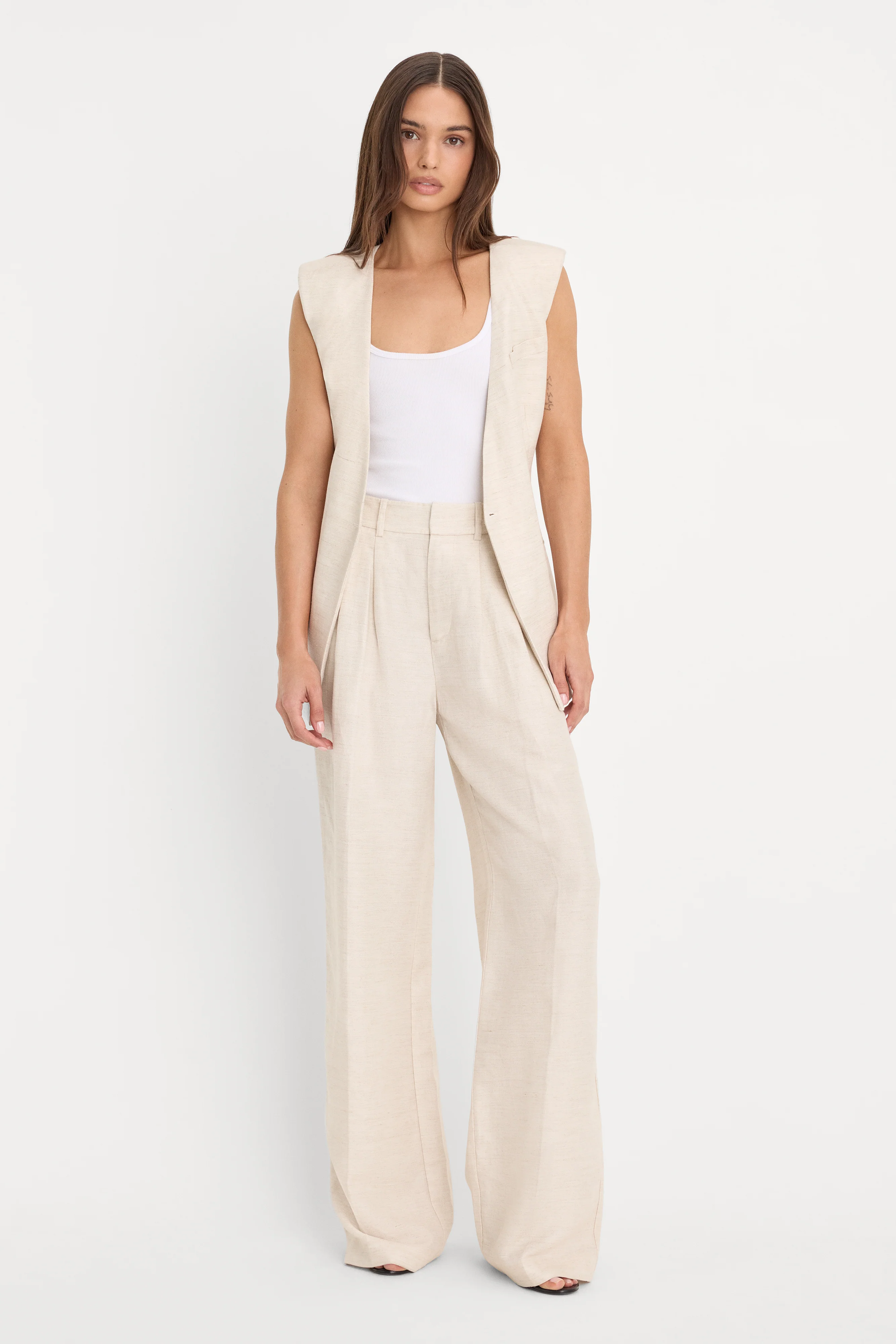 LINEN TROUSERS | OAT