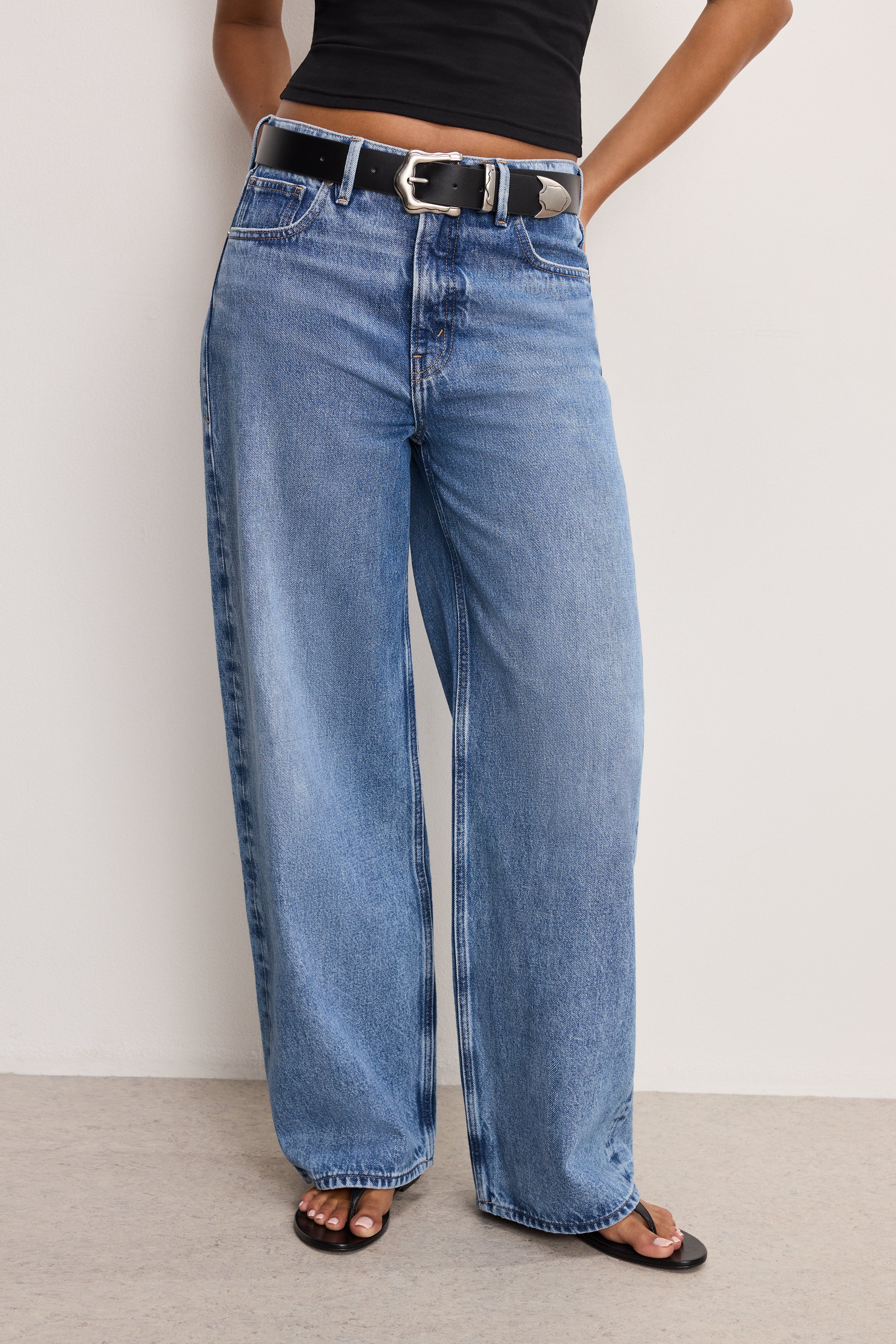 GOOD LOW RISE BAGGY JEANS | INDIGO893 - Image 3