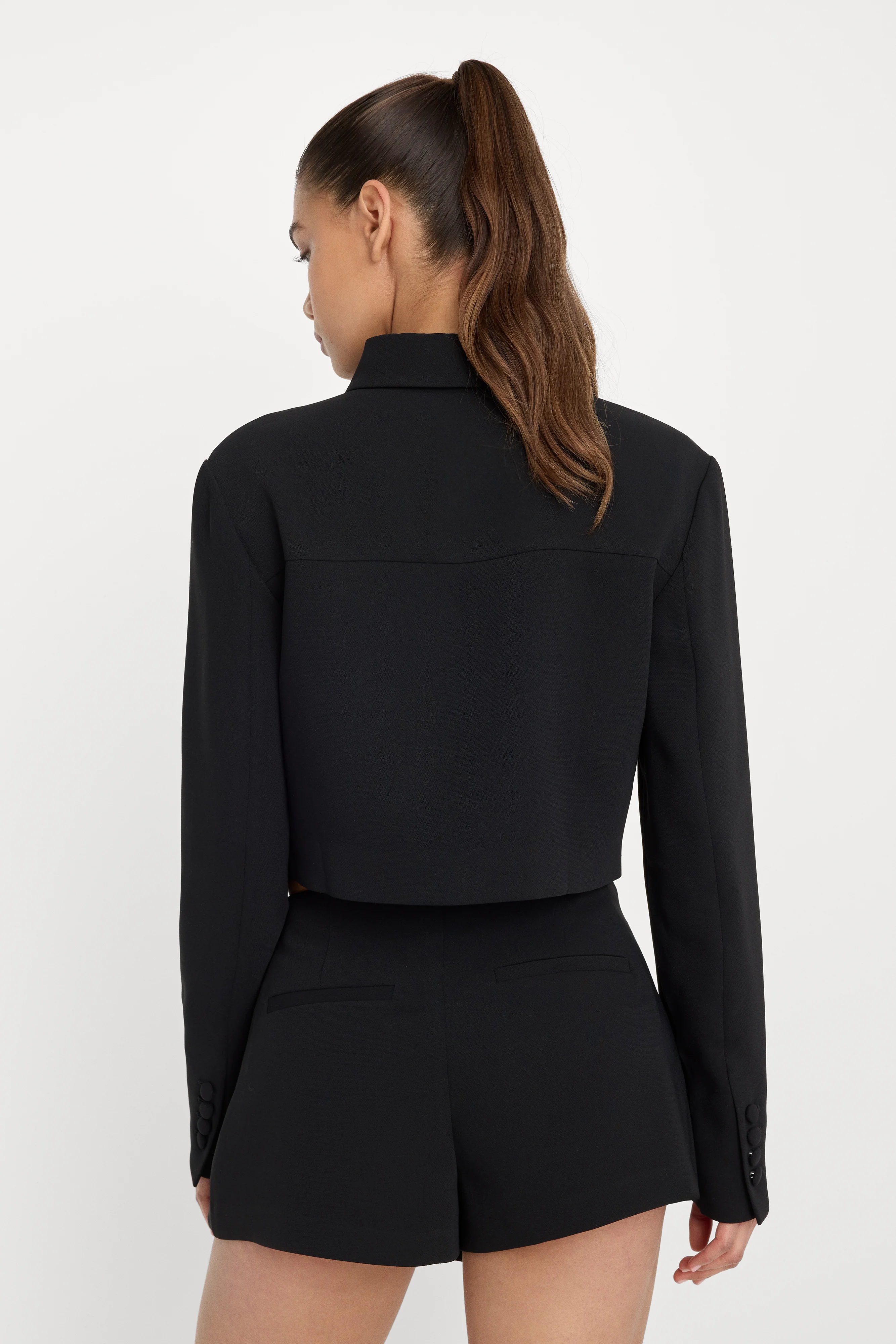 CROPPED JACKET | BLACK001 - Image 2