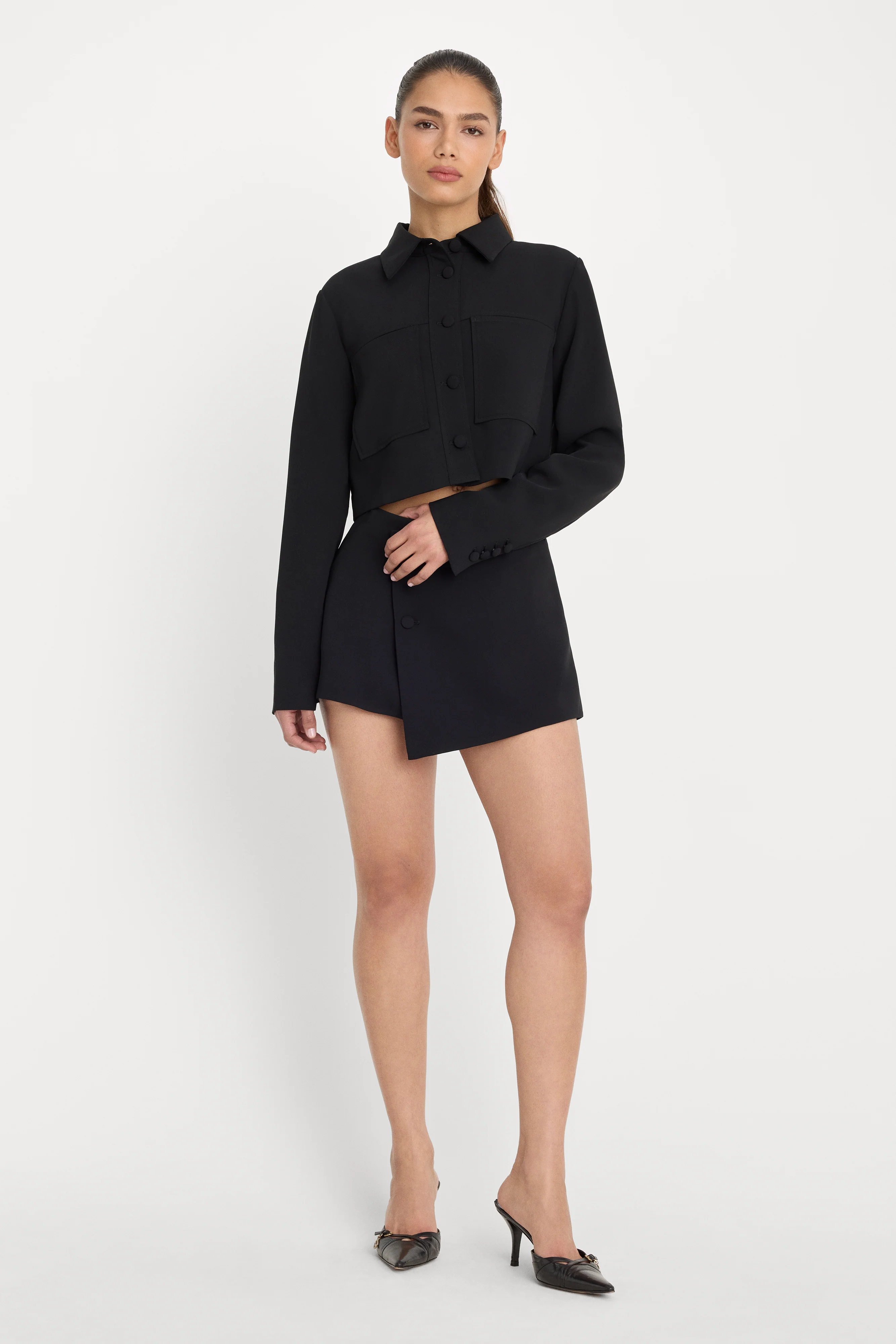 CROPPED JACKET | BLACK001 - Image 4