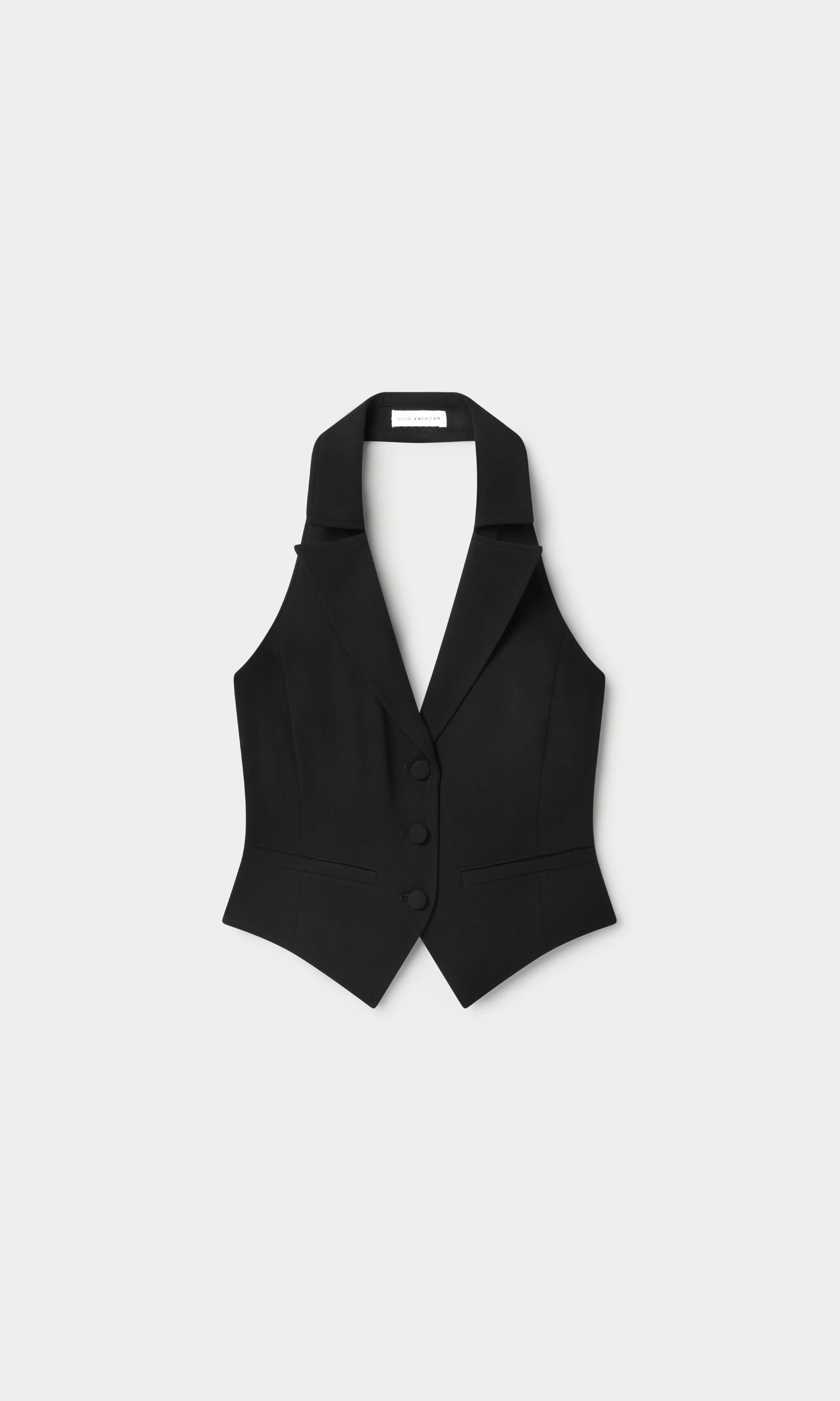 LUXE SUITING HALTER VEST | BLACK001 - Image 5