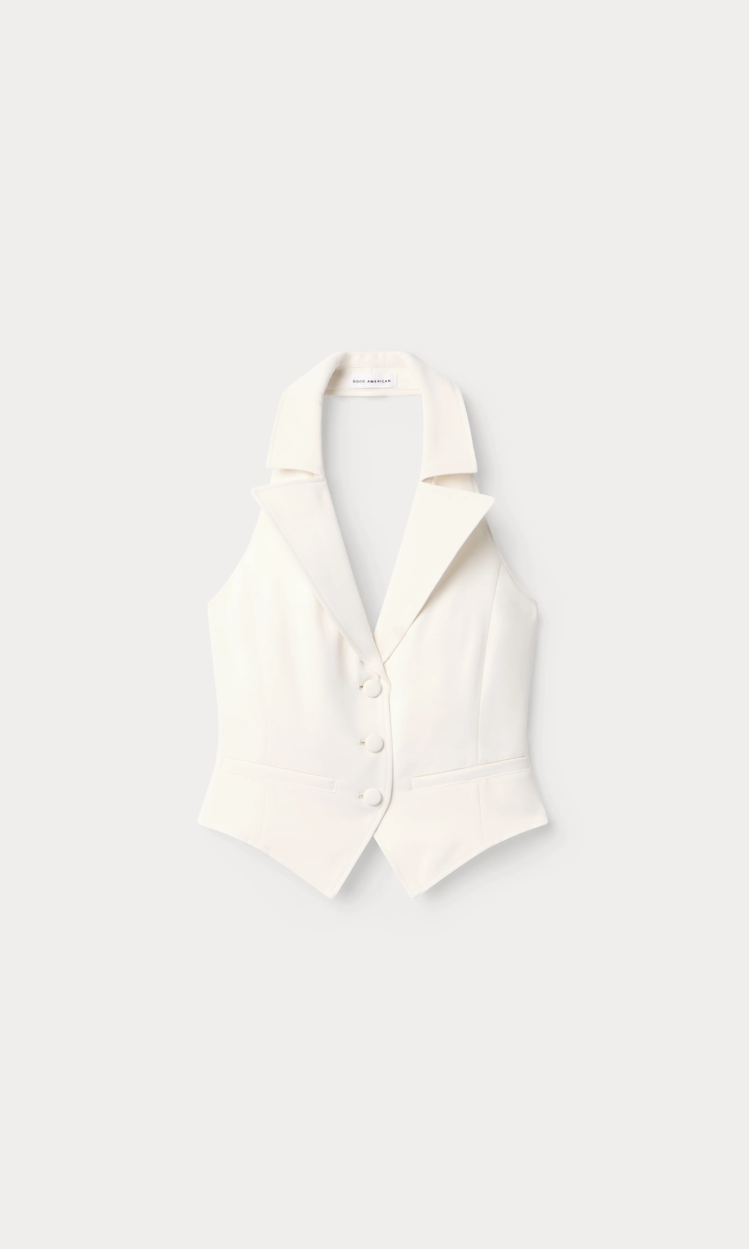 LUXE SUITING HALTER VEST | SOFT SHELL - Image 5