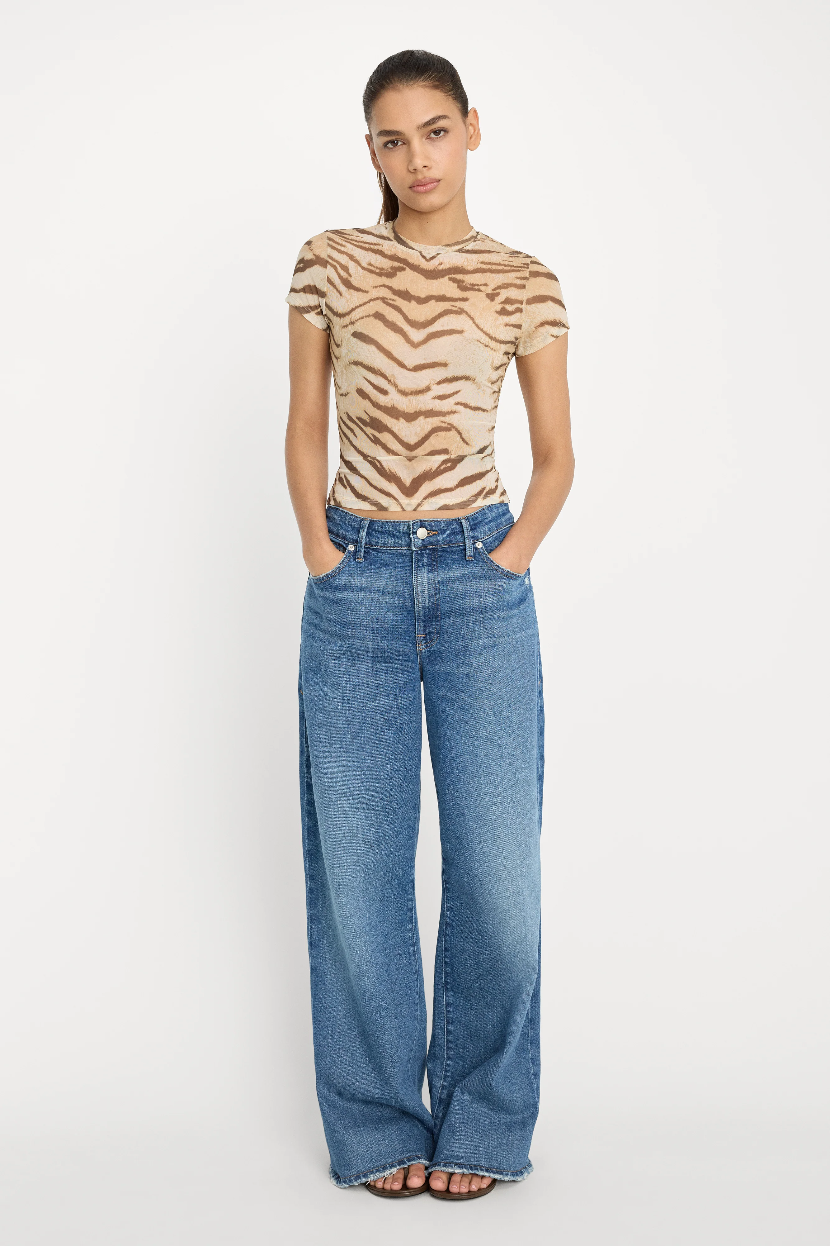 MESH BABY TEE | BROWN TIGER - Image 4