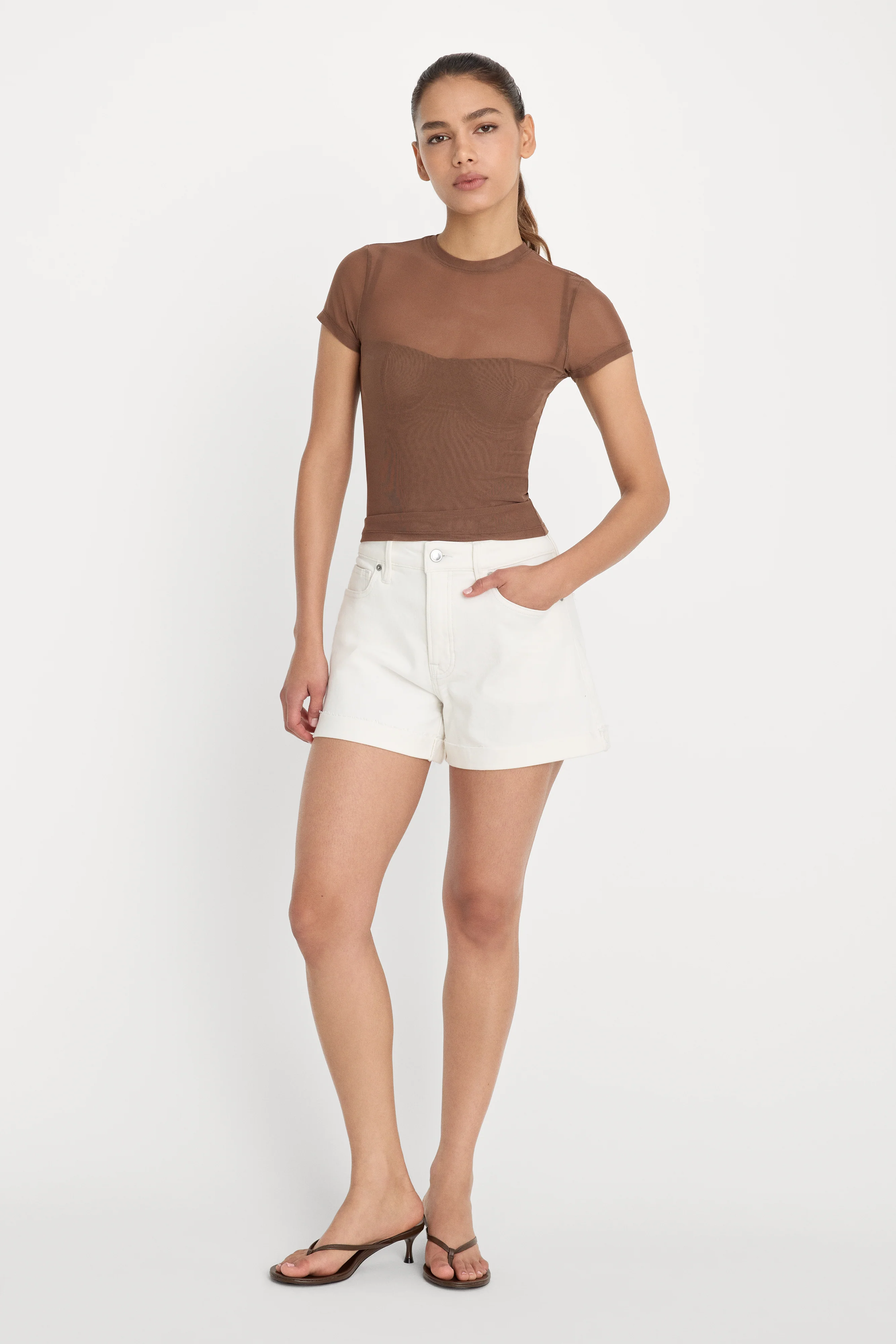 MESH BABY TEE | SADDLEWOOD - Image 3