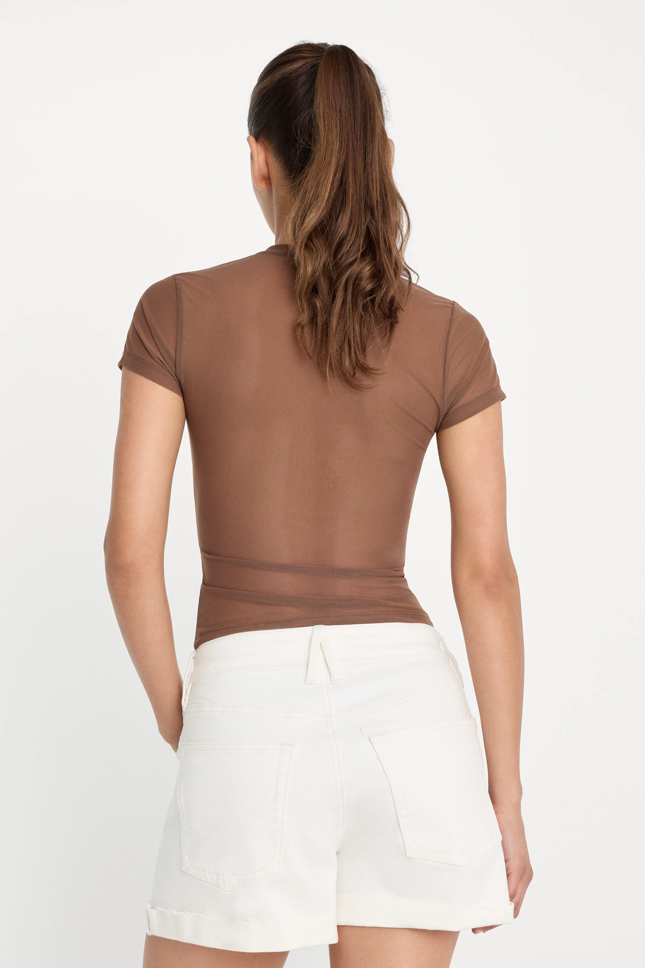 MESH BABY TEE | SADDLEWOOD - Image 5