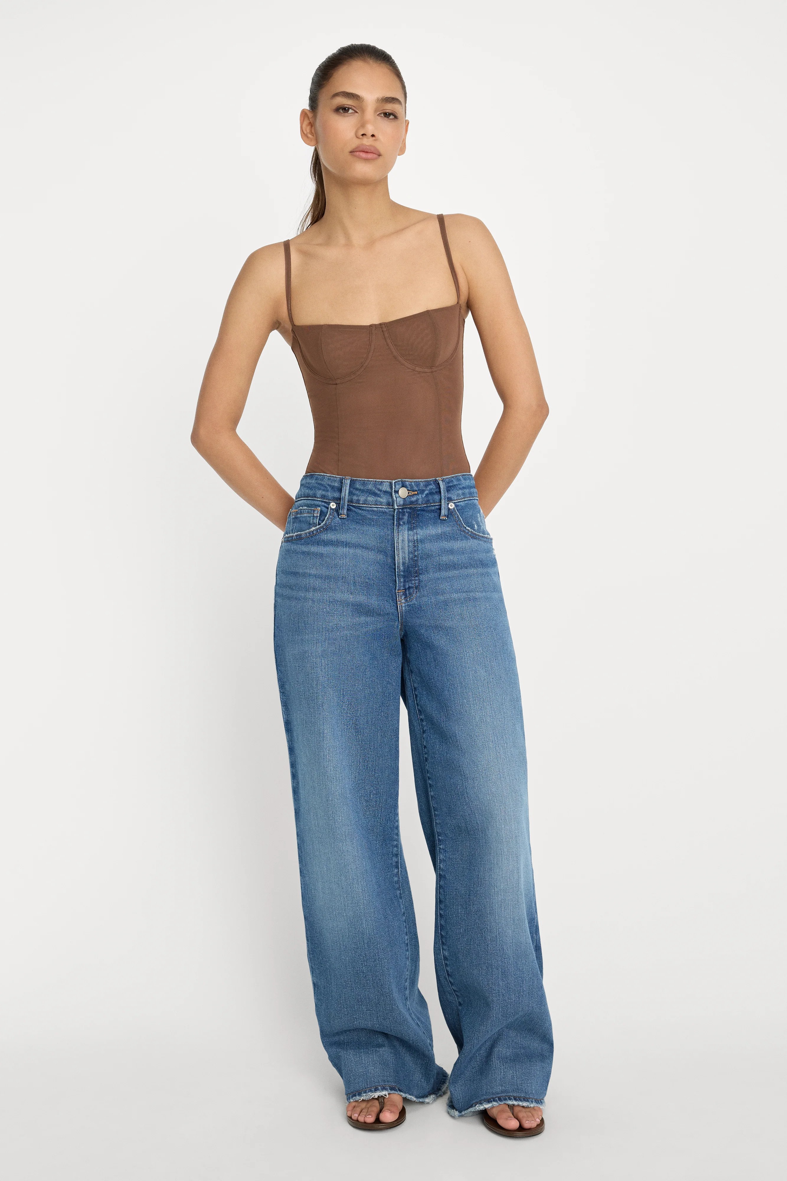 MESH BUSTIER BODYSUIT | SADDLEWOOD - Image 3