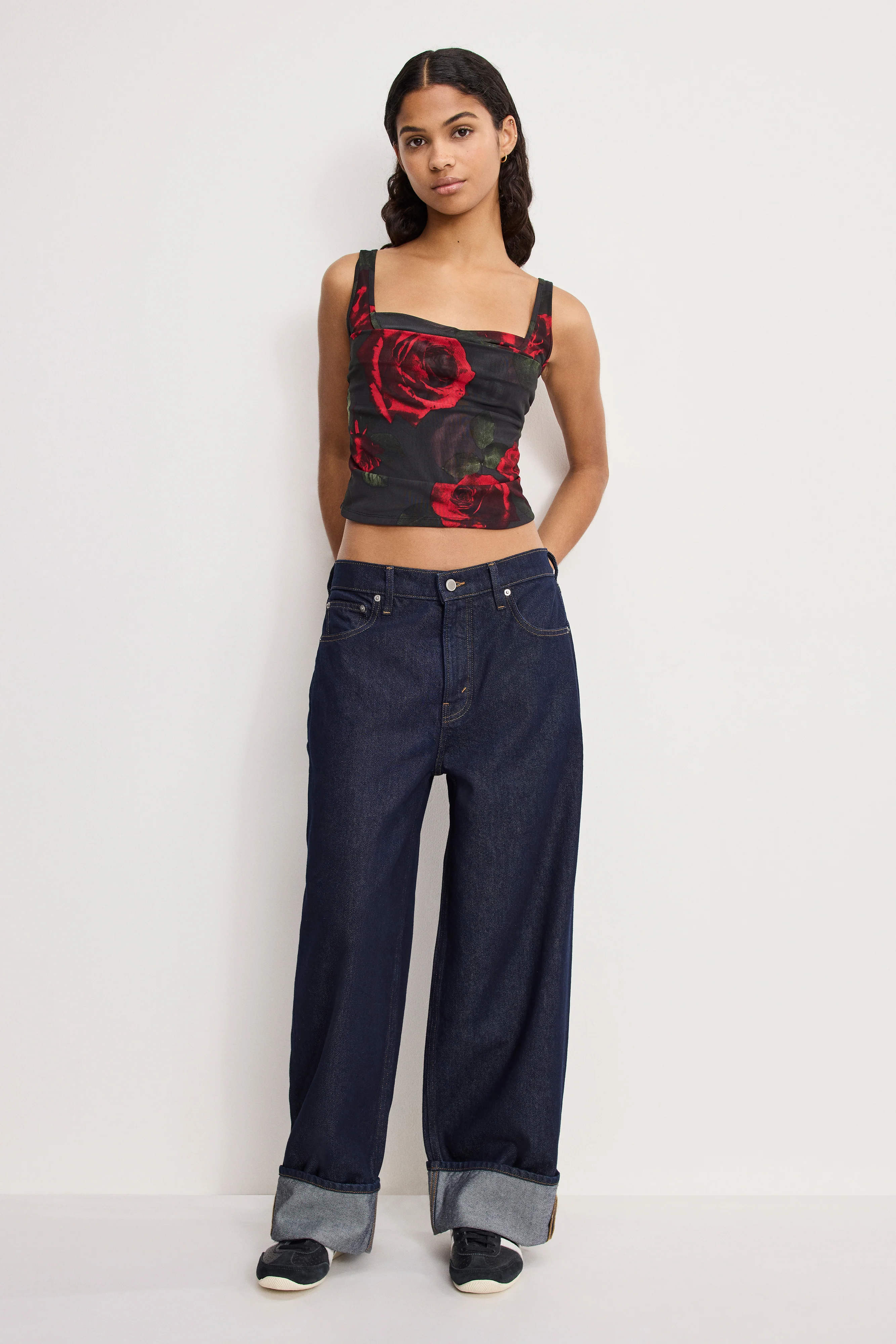MESH BUSTIER | MOODY RED ROSES001 - Image 2
