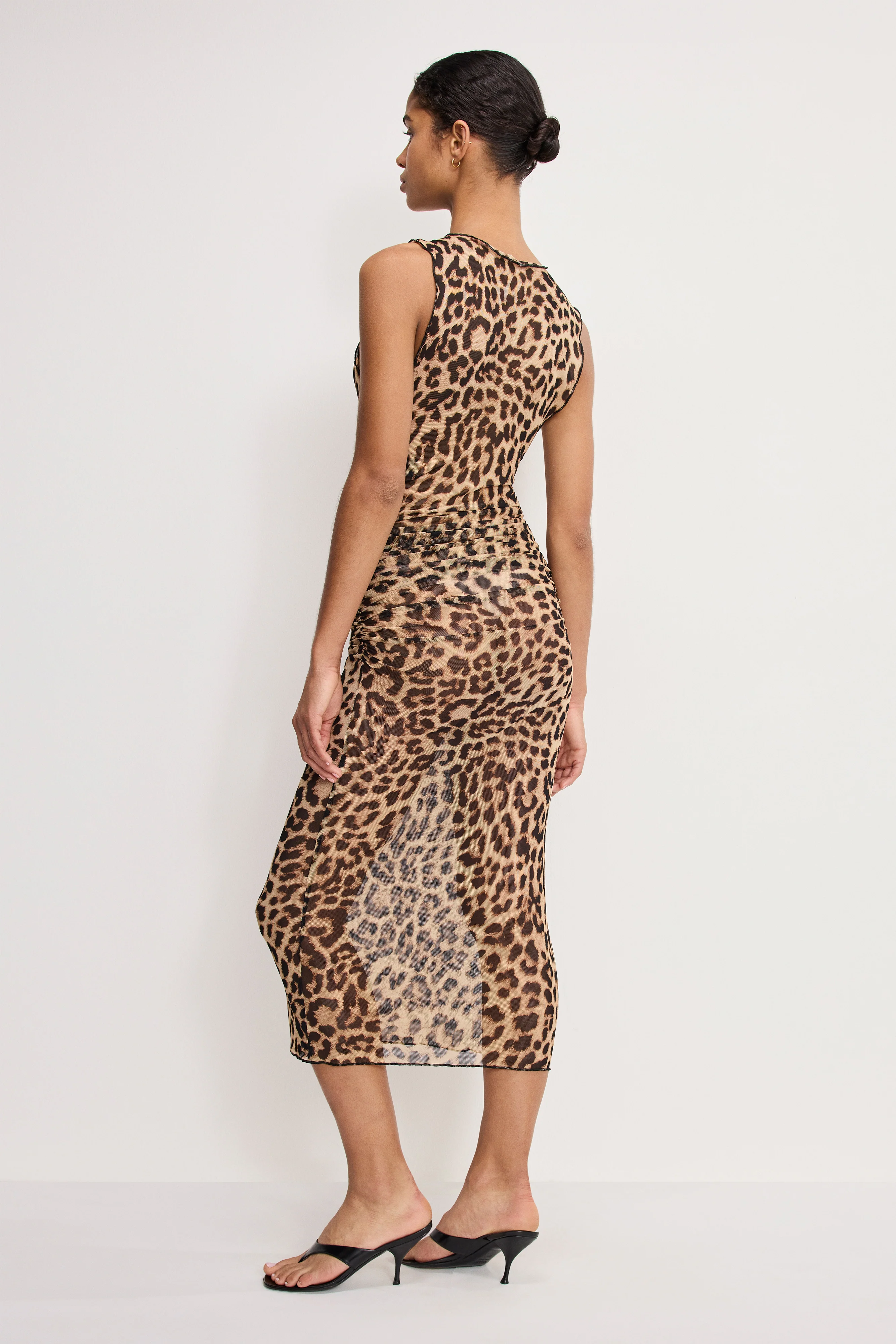MESH MIDI DRESS | LUCKY LEOPARD001 - Image 3