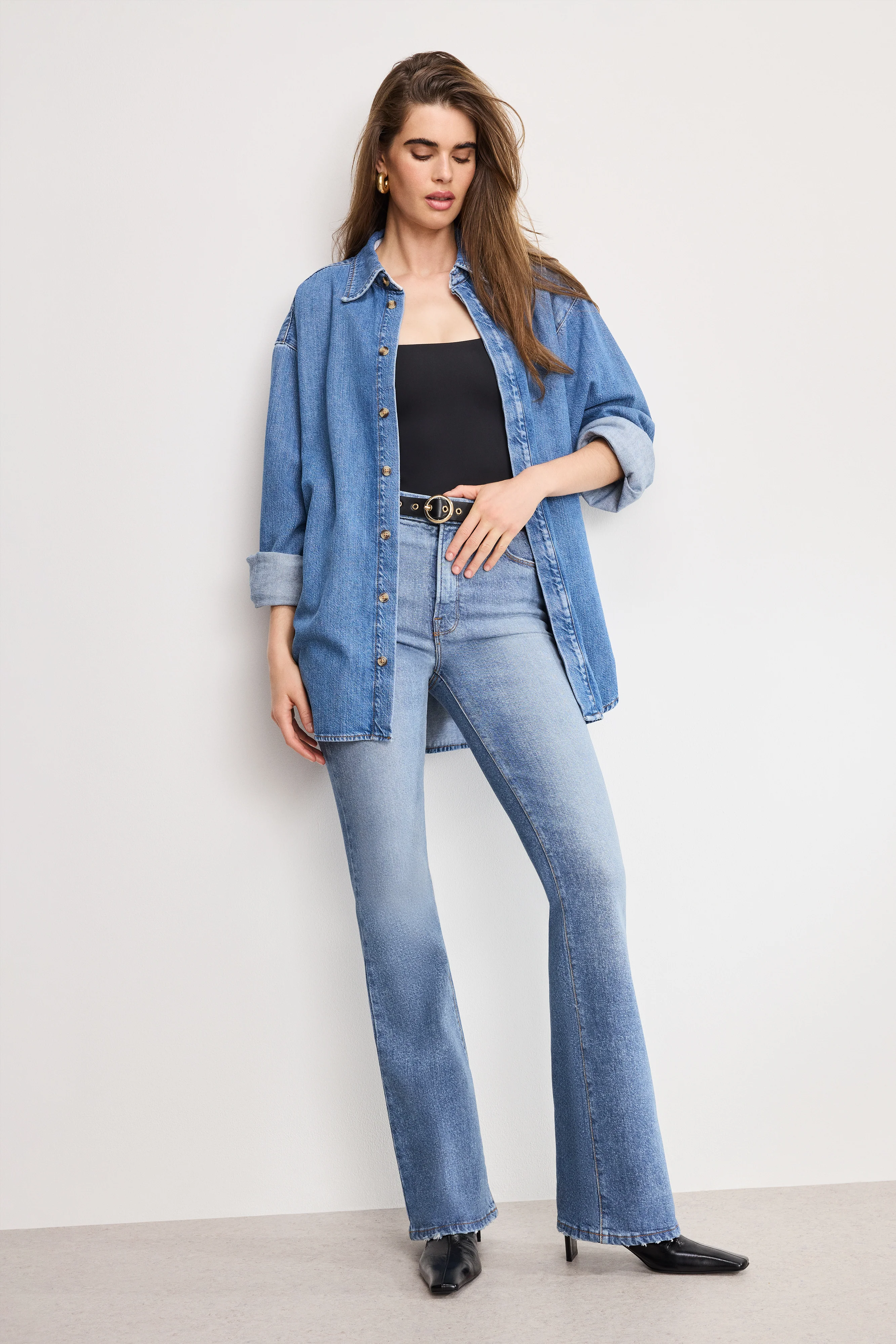 OVERSIZED DENIM SHIRT | INDIGO1024 - Image 4