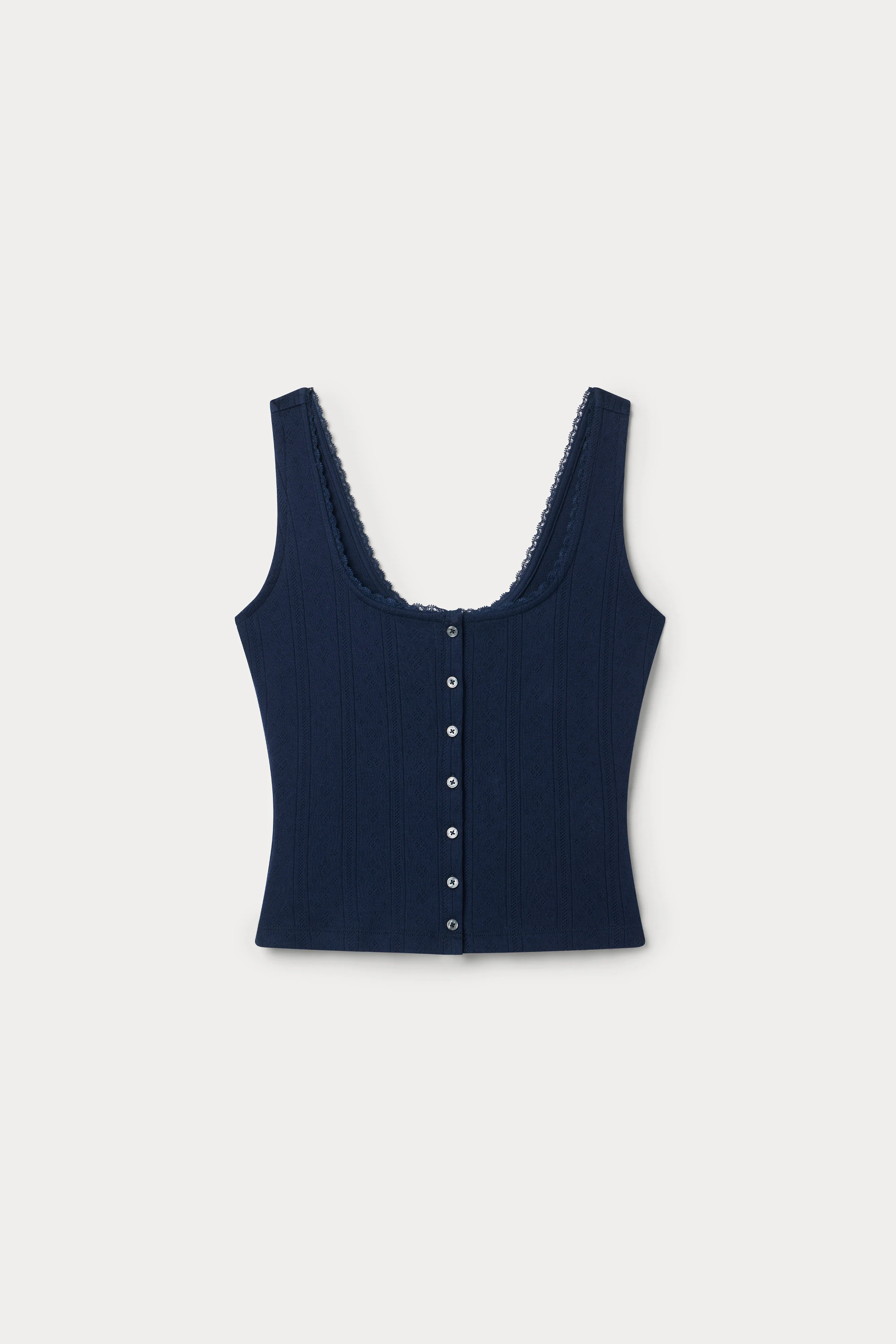 THE POINTELLE BUTTON DOWN TANK | HORIZON INK - Image 6