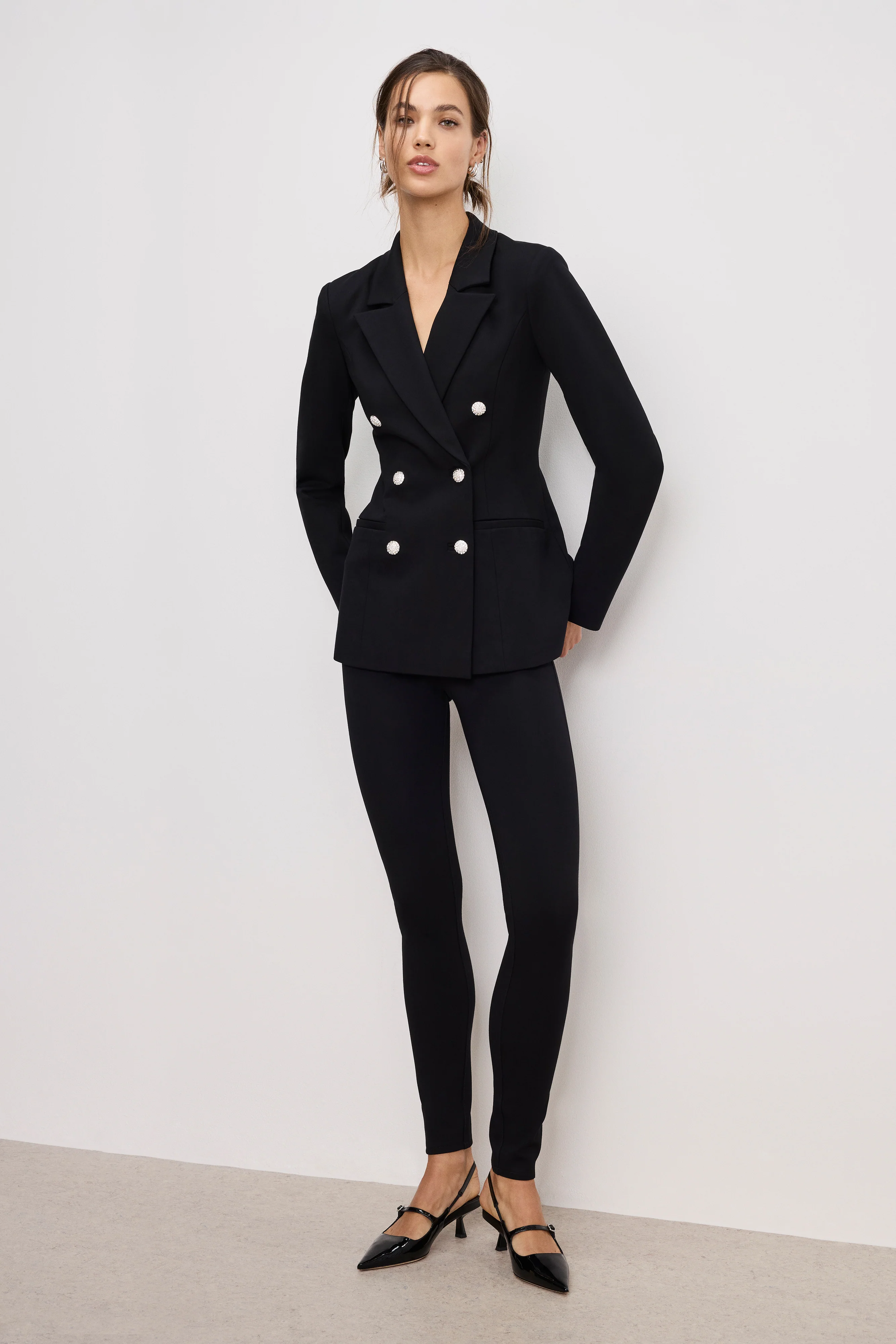 PONTE GOOD WAIST LEGGINGS | BLACK001 - Image 2