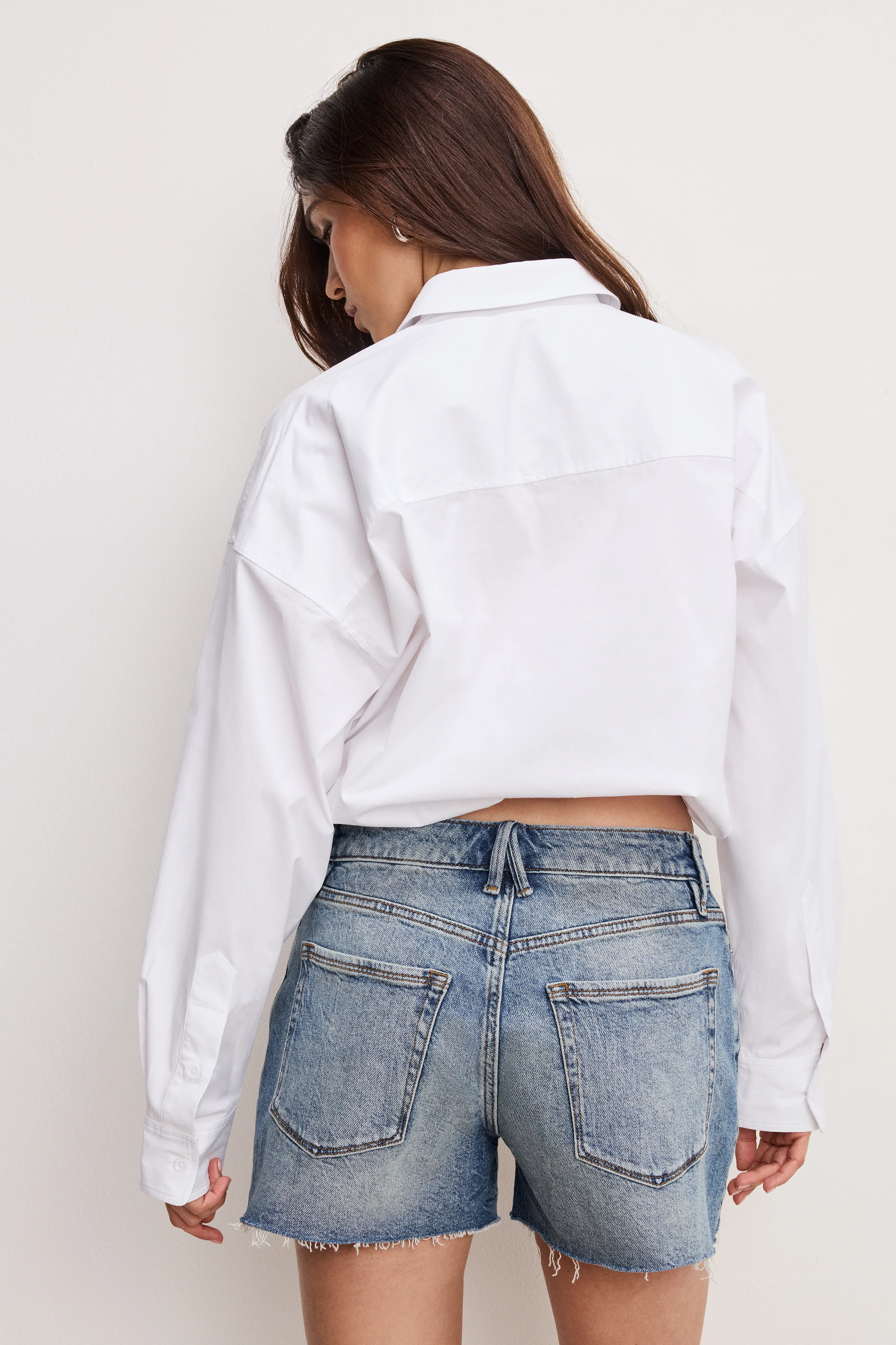 POPLIN BUBBLE SHIRT | WHITE001 - Image 2