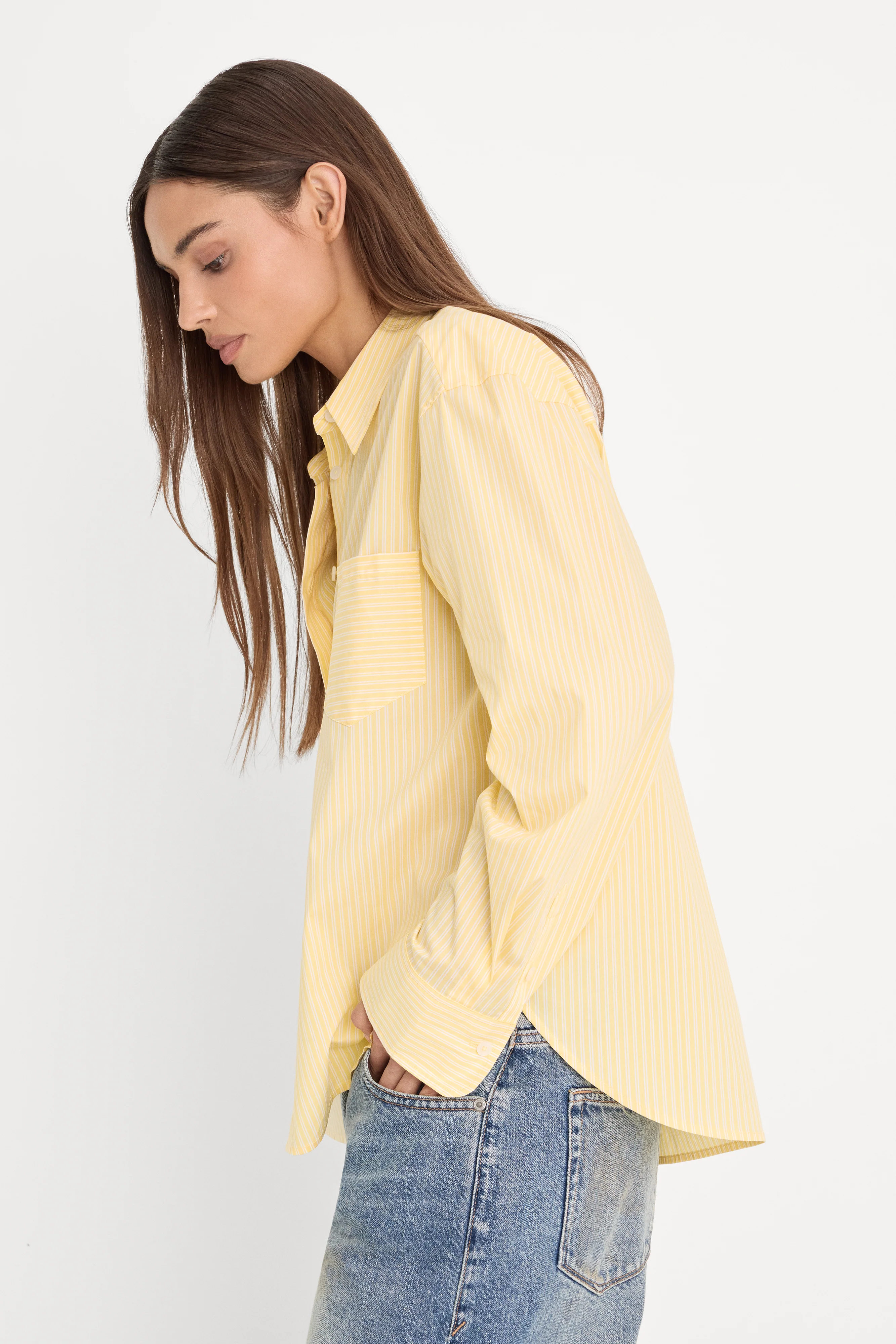 POPLIN CLASSIC BOXY SHIRT | BUTTERBEAM STRIPE - Image 3