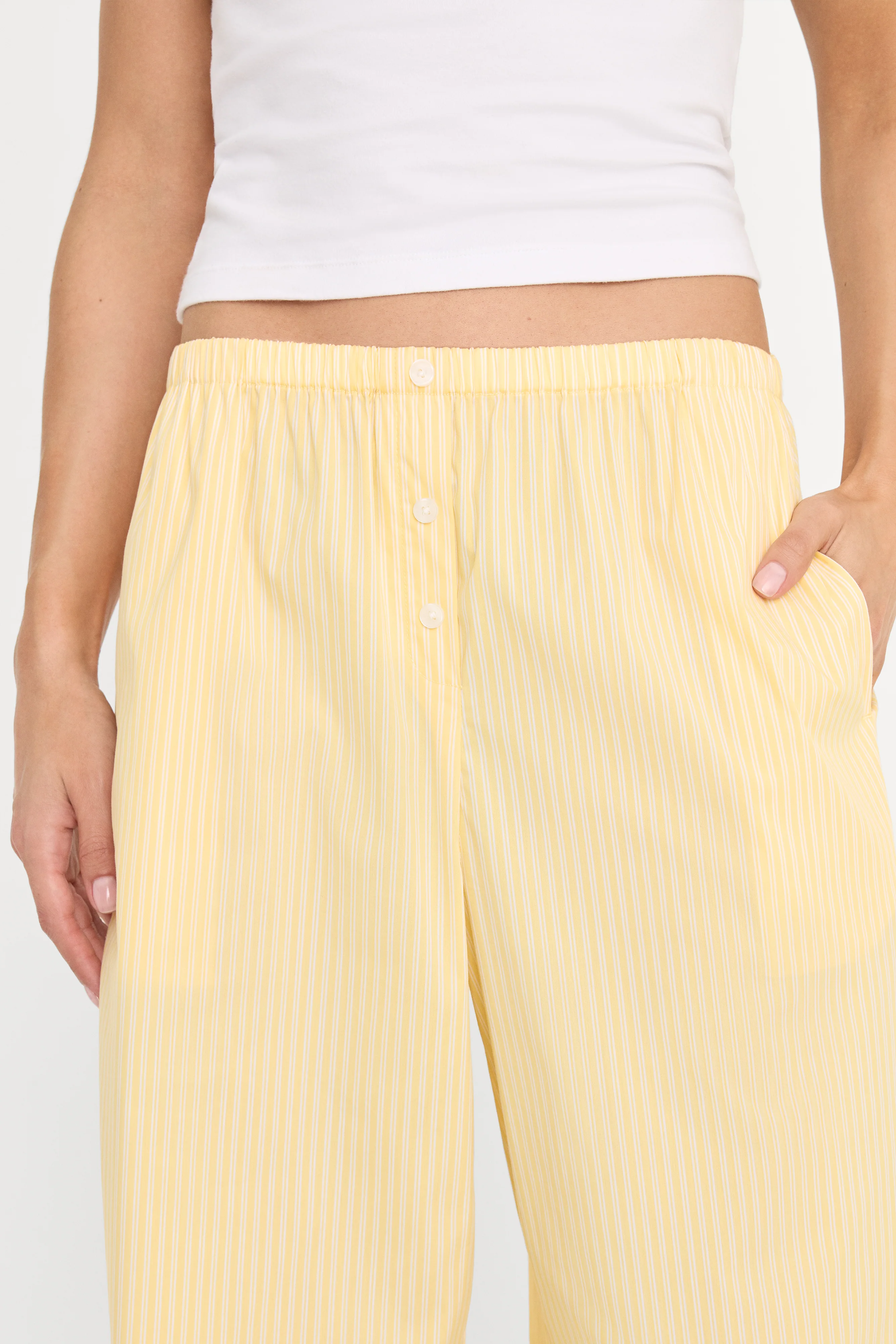 POPLIN PULL ON PANTS | BUTTERBEAM STRIPE - Image 3