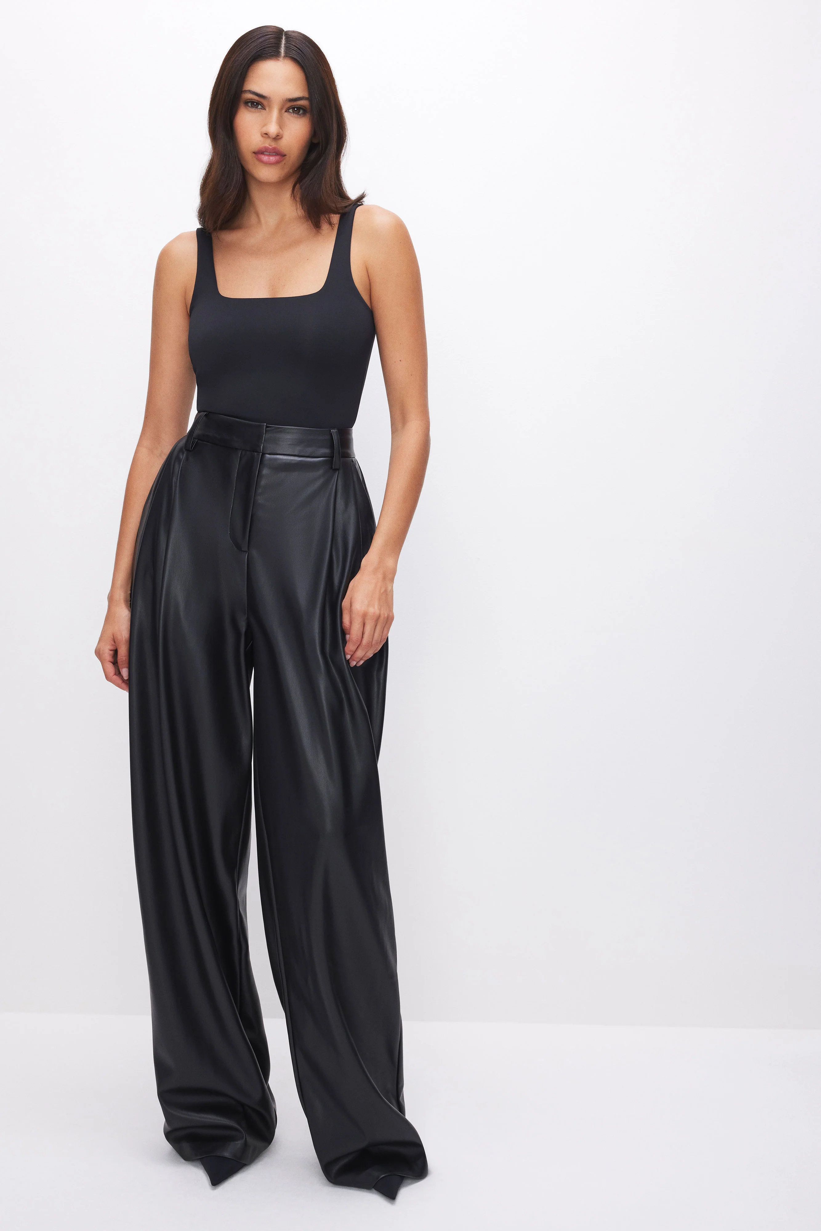 SCULPTING MODERN TANK BODYSUIT | BLACK - Image 3
