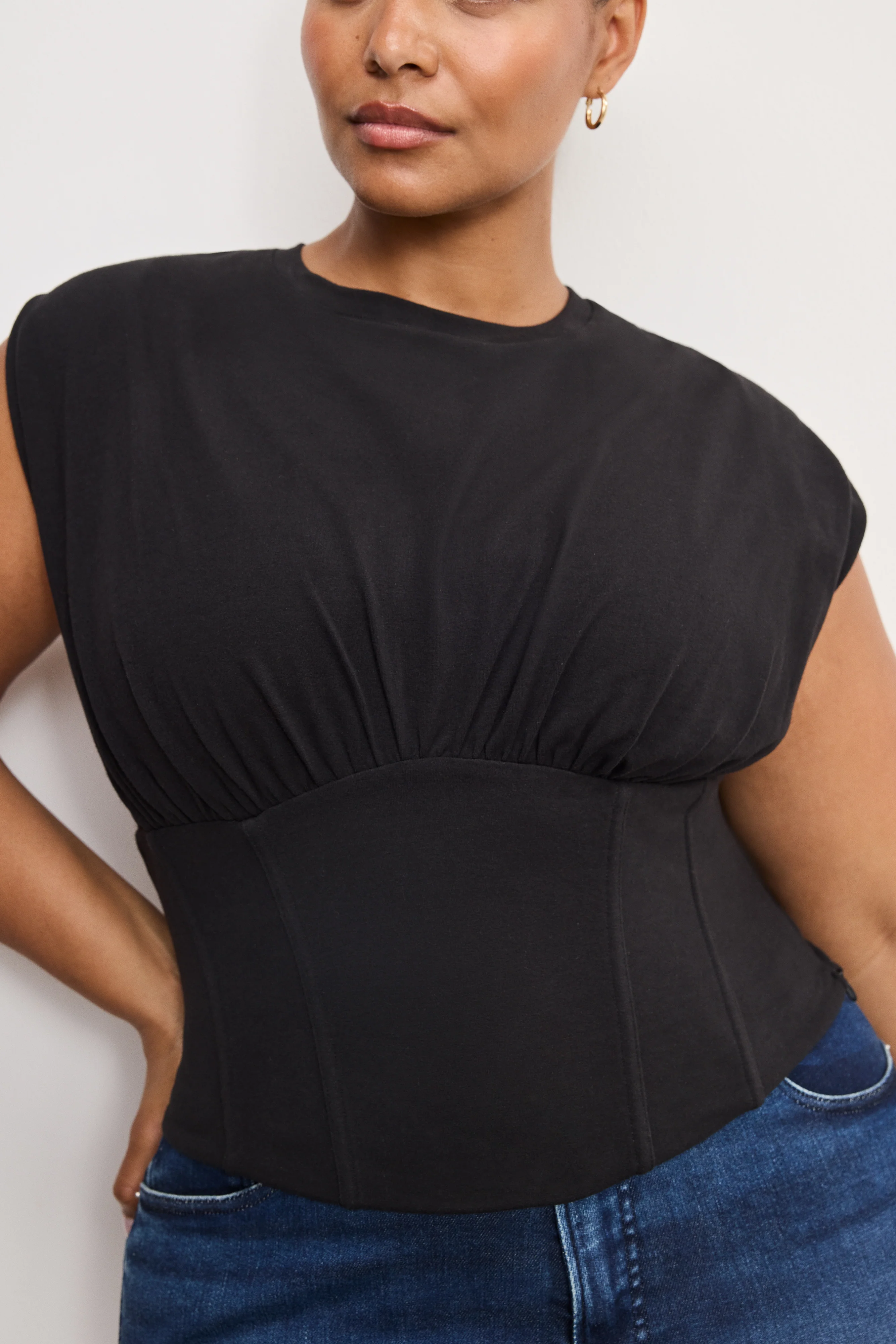 SLEEVELESS CORSET TOP | BLACK001 - Image 8