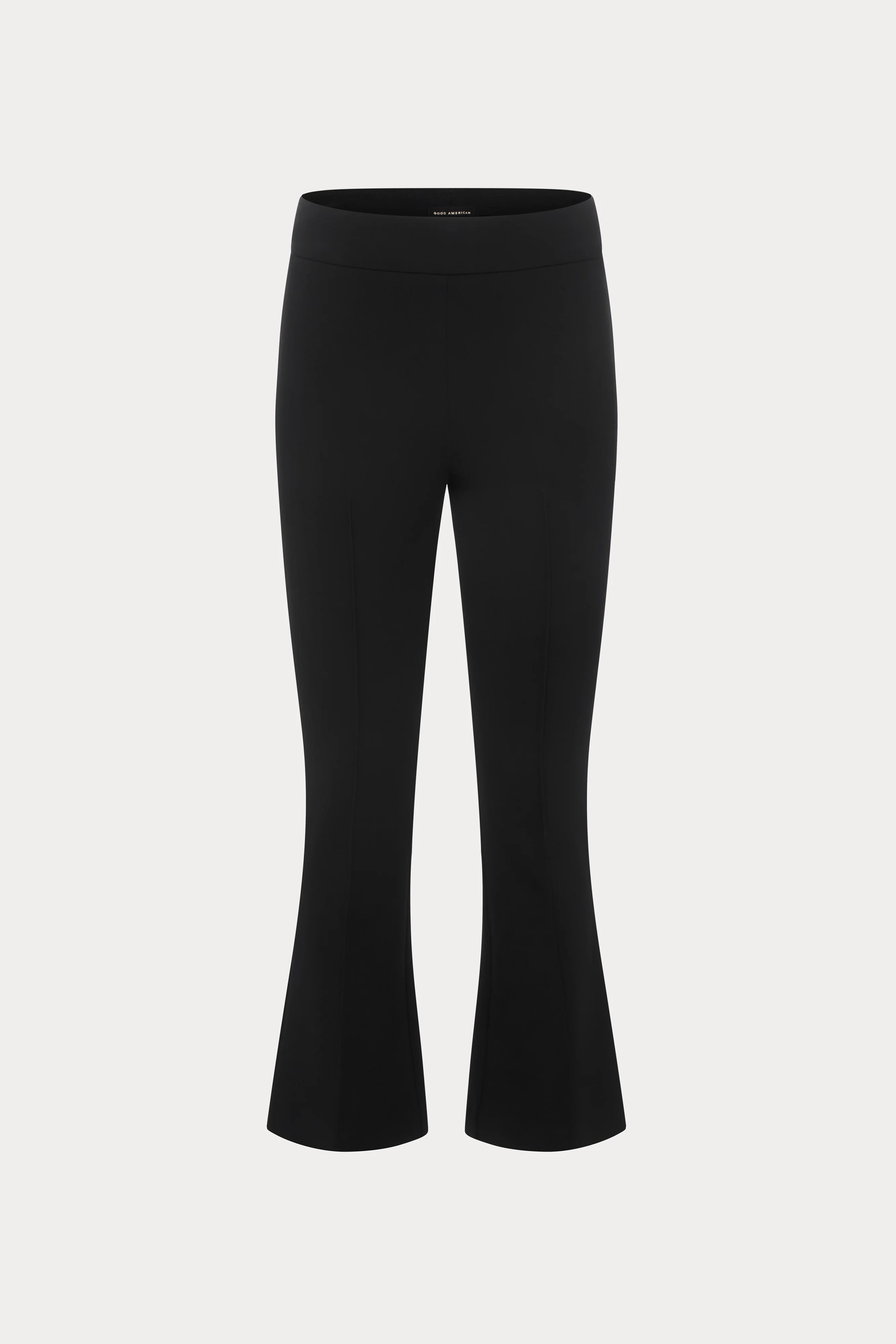 SOFT STRETCH PONTE KICK FLARE PANTS | BLACK001 - Image 4