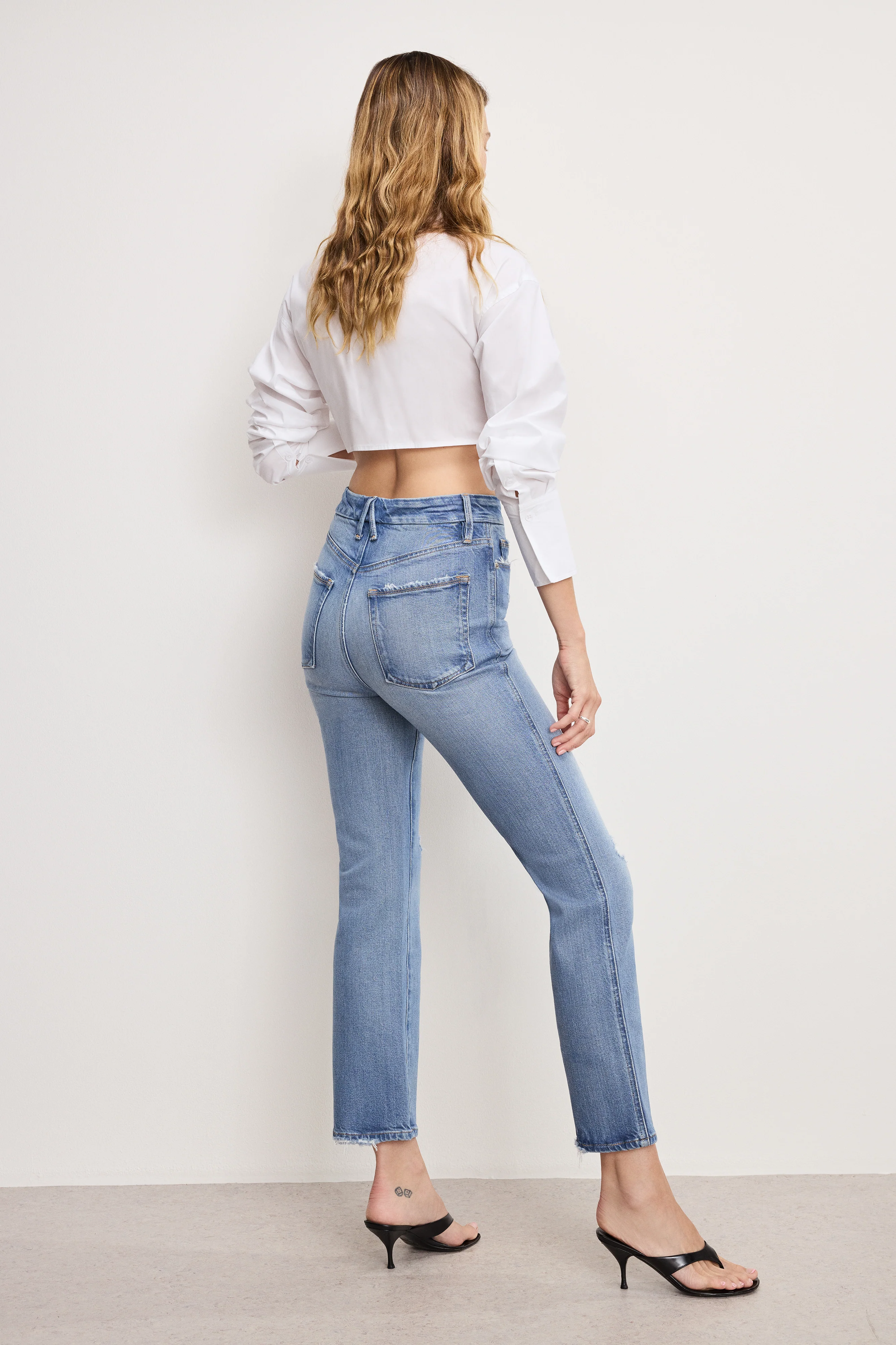 SOFT TECH GOOD CURVE STRAIGHT JEANS | INDIGO1072 - Image 2