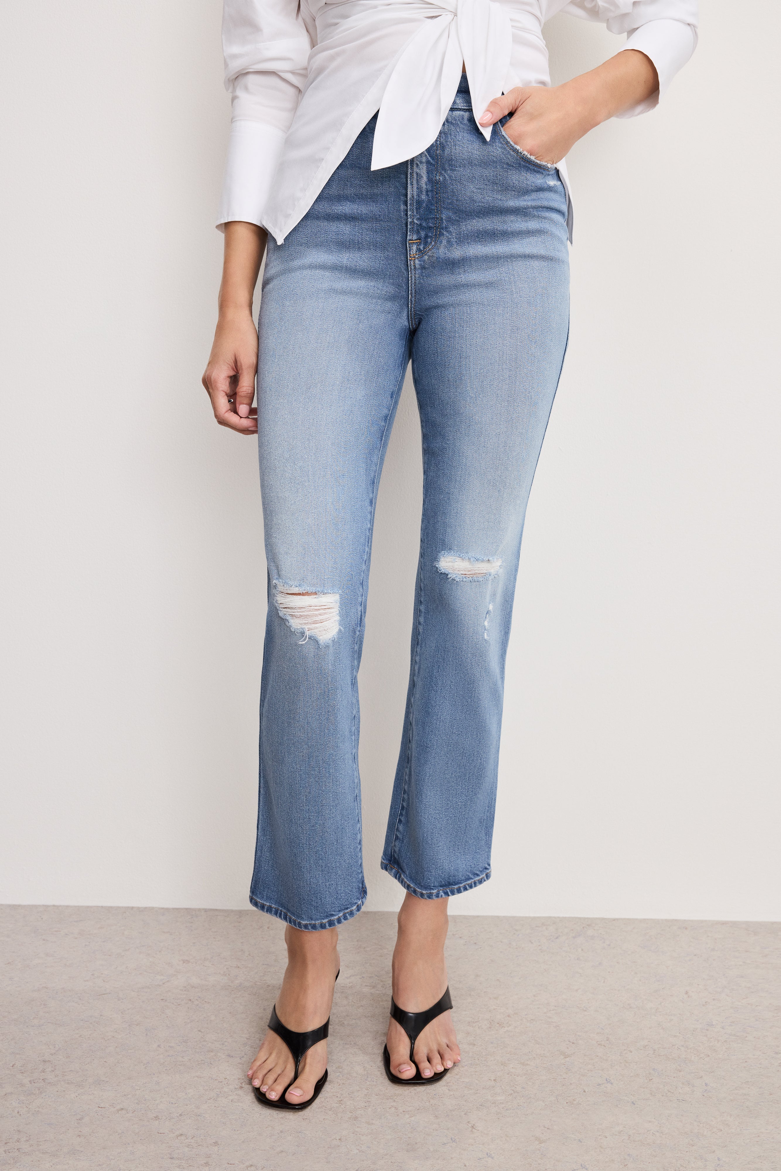 SOFT TECH GOOD CURVE STRAIGHT JEANS | INDIGO1072 - Image 5